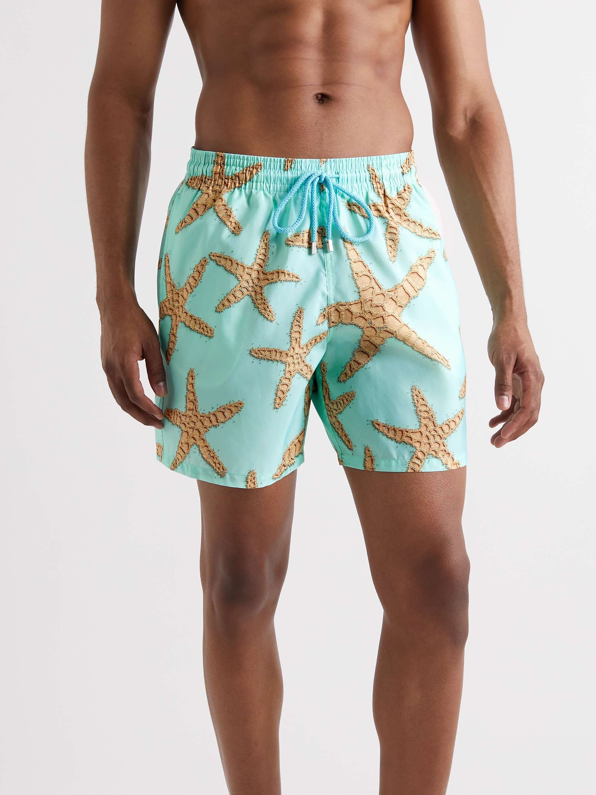 VILEBREQUIN Mahina Mid-Length Printed ECONYL Swim Shorts