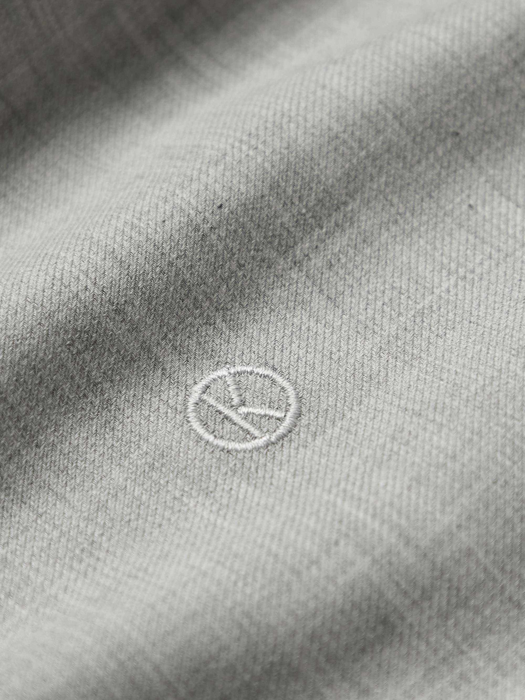 KINGSMAN + Turnbull & Asser Unwin Grandad-Collar Cotton and Cashmere-Blend Shirt