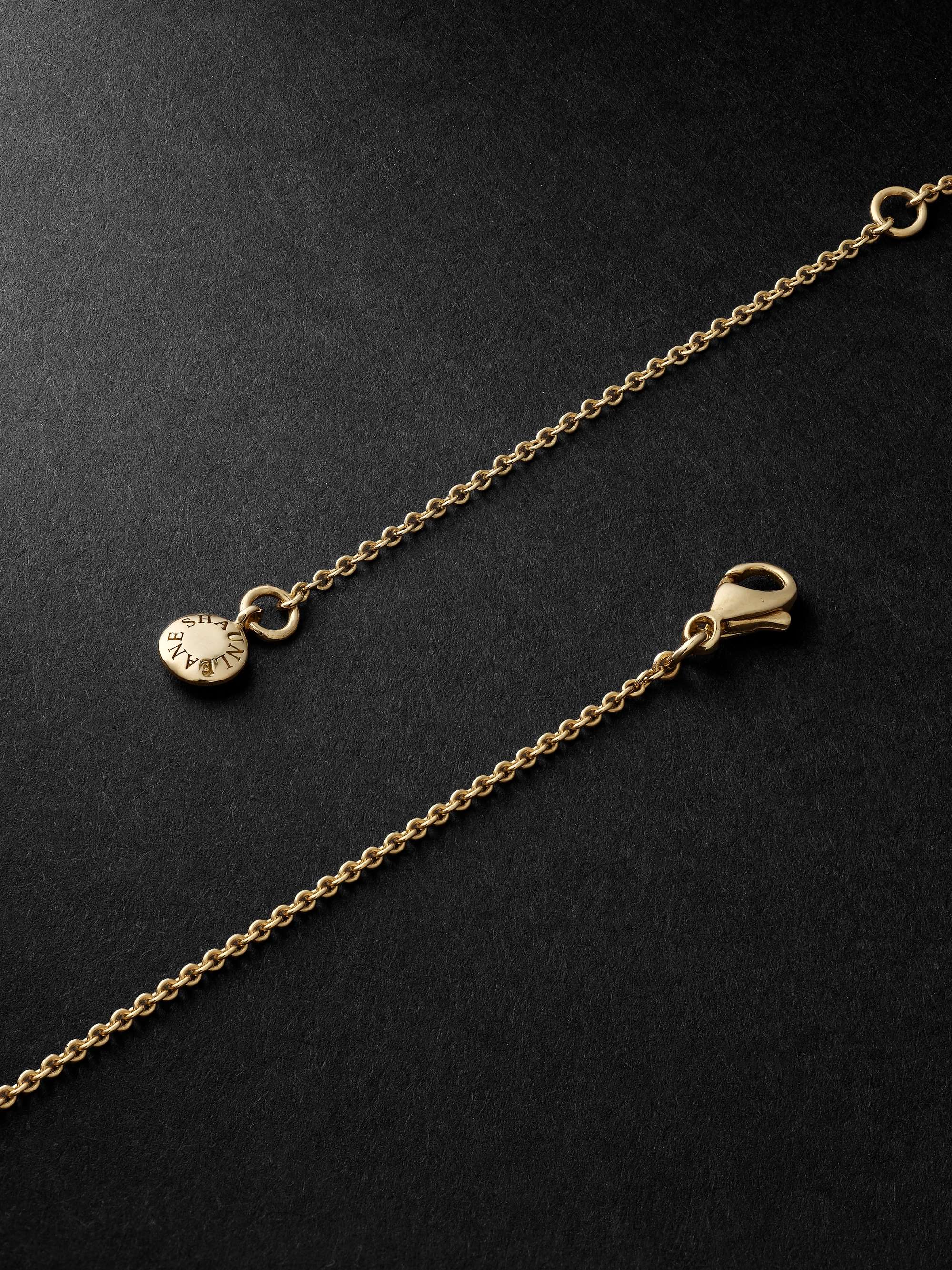 SHAUN LEANE Armis 18-Karat Gold Diamond Necklace