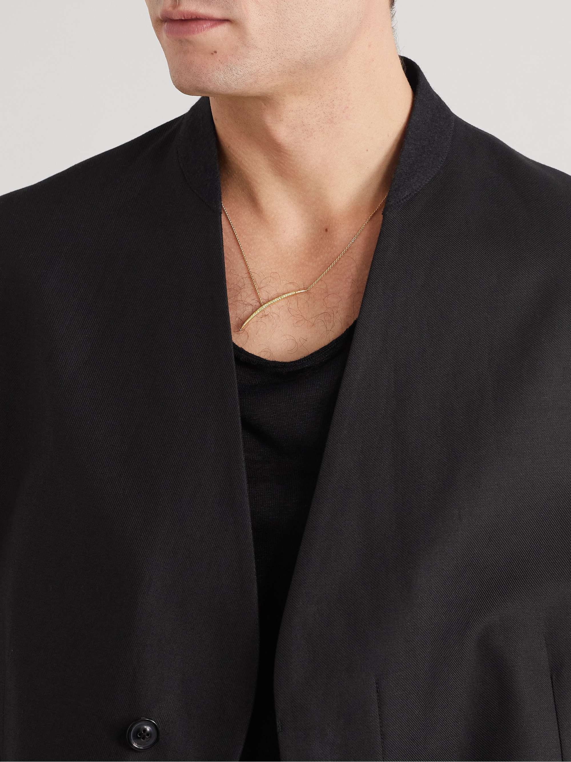 SHAUN LEANE Armis 18-Karat Gold Diamond Necklace