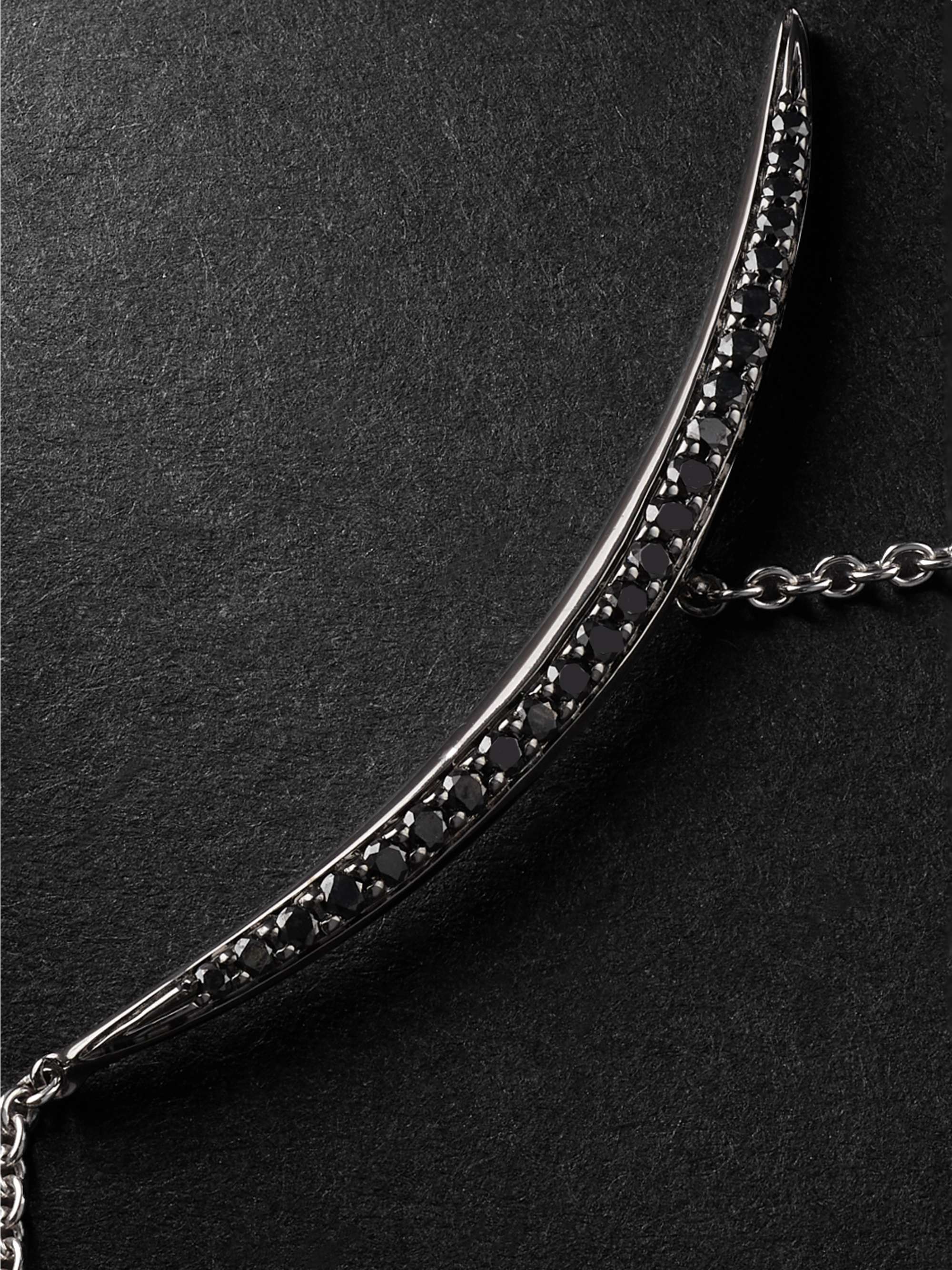 SHAUN LEANE Armis Rhodium-Plated Diamond Bracelet