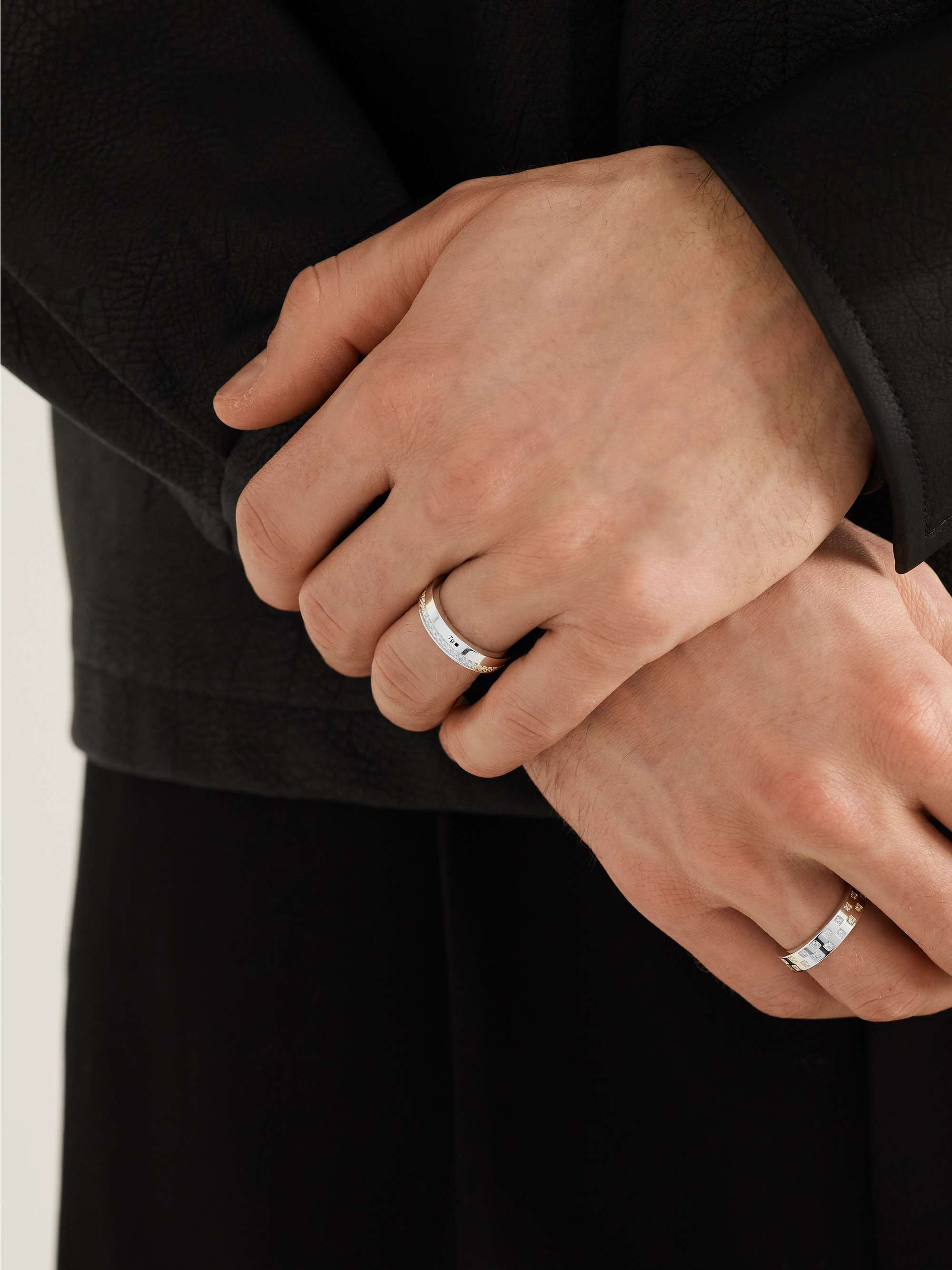 LE GRAMME 7g Sterling Silver Diamond Ring