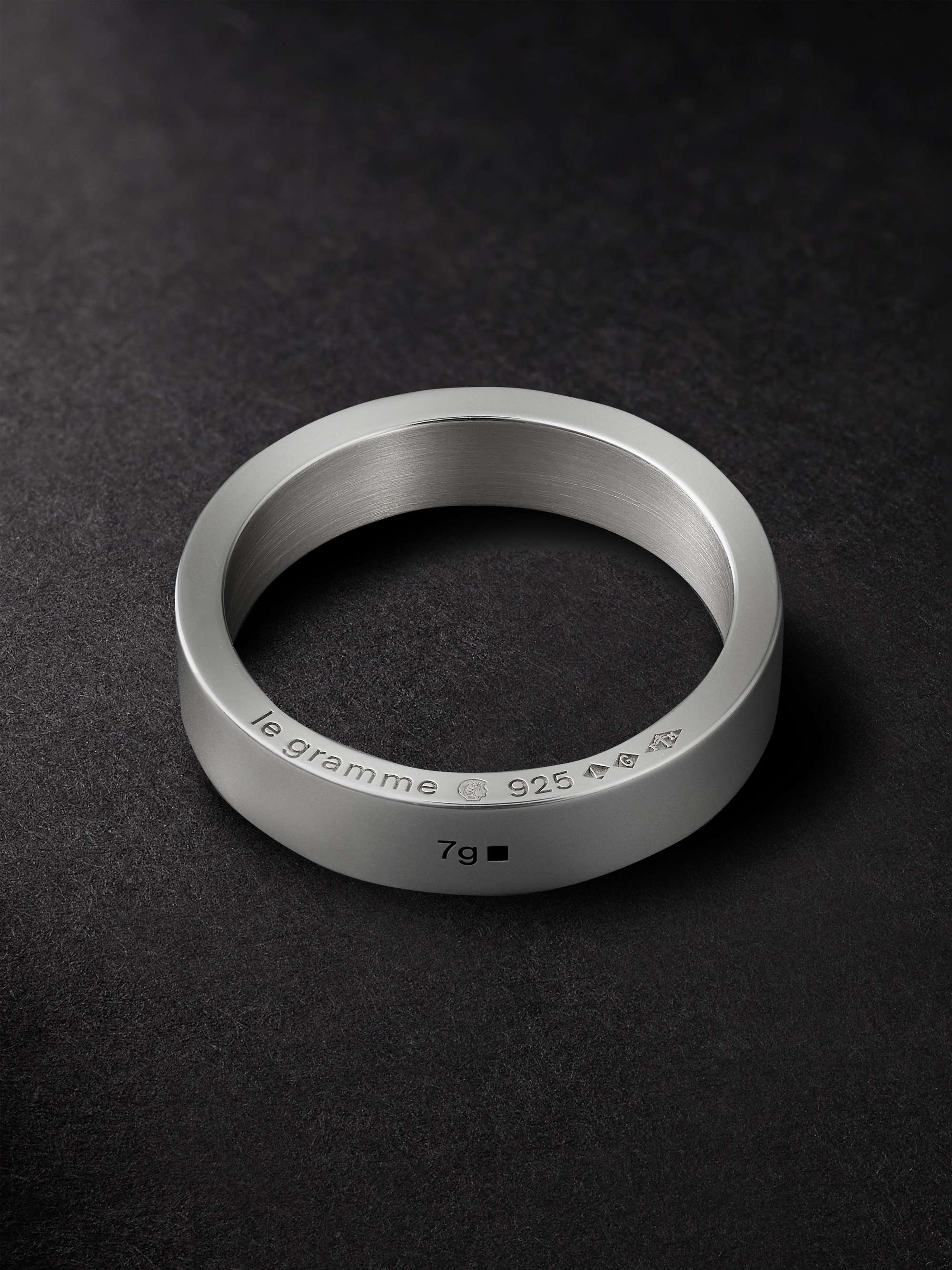 LE GRAMME 7g Sterling Silver Diamond Ring
