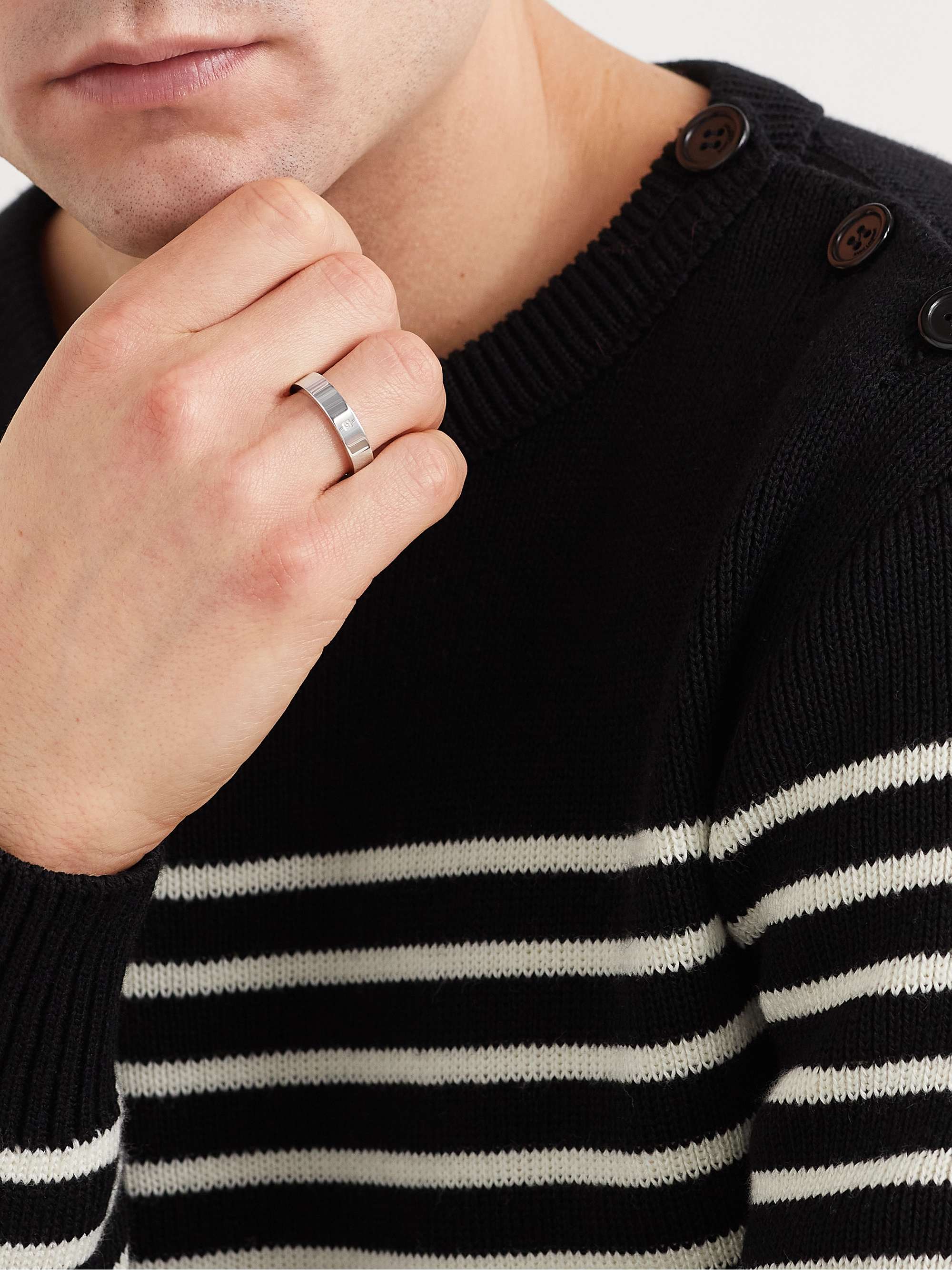 LE GRAMME 7g Sterling Silver Diamond Ring