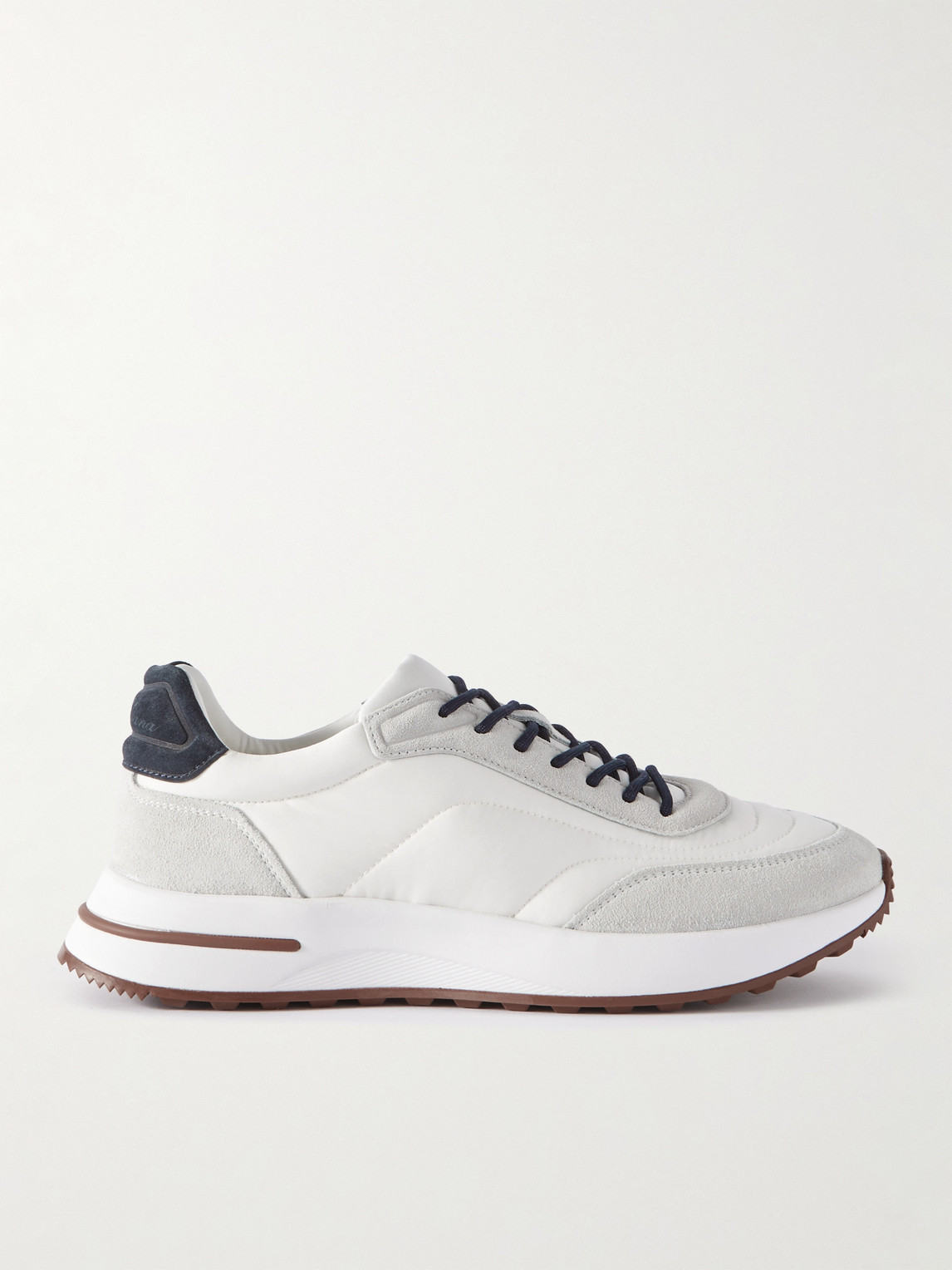 Loro Piana Weekend Walk Suede-Trimmed Shell Sneakers - Men