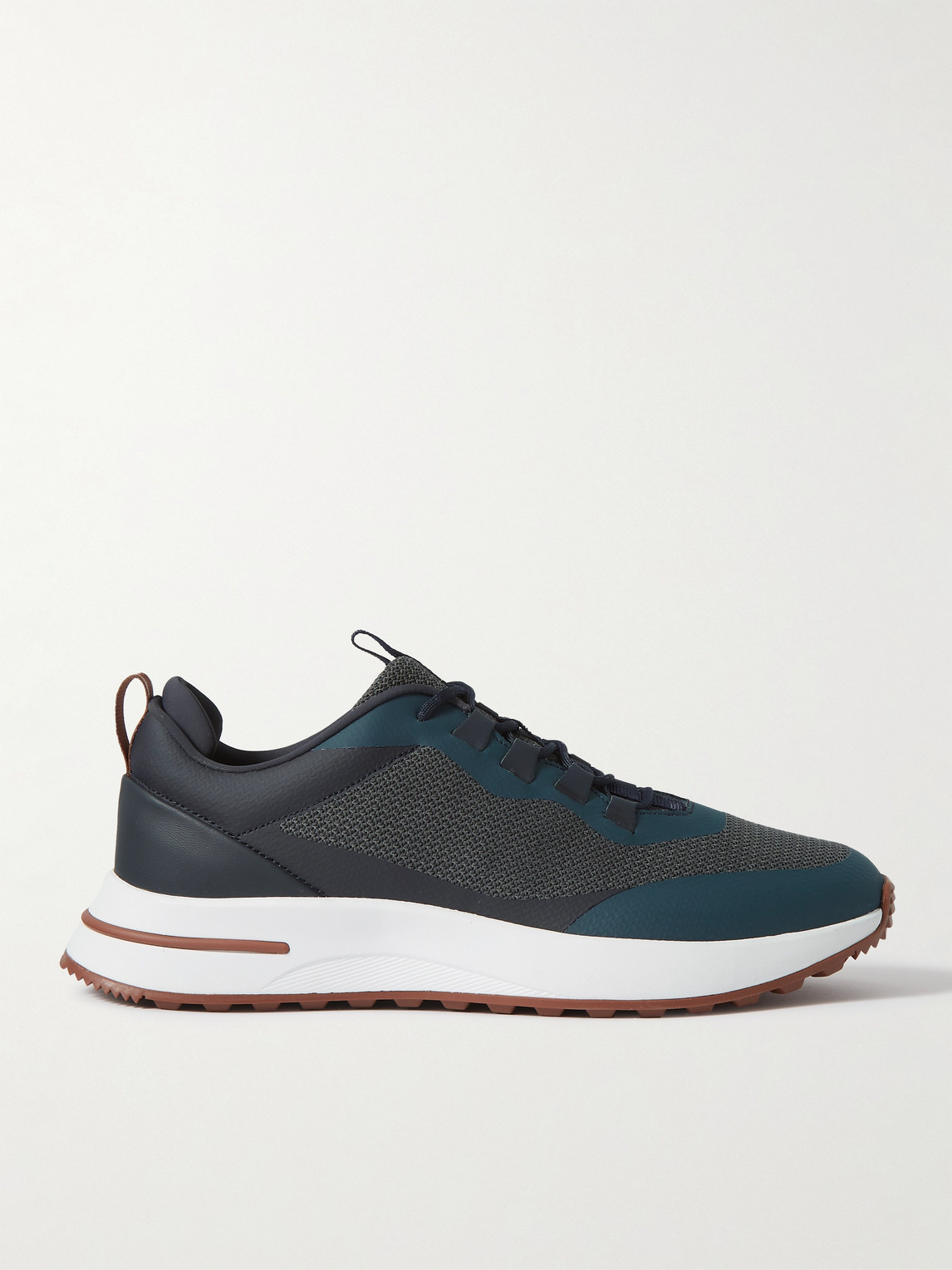 Loro Piana Weekend Walk Leather-Trimmed Mesh Sneakers - Men