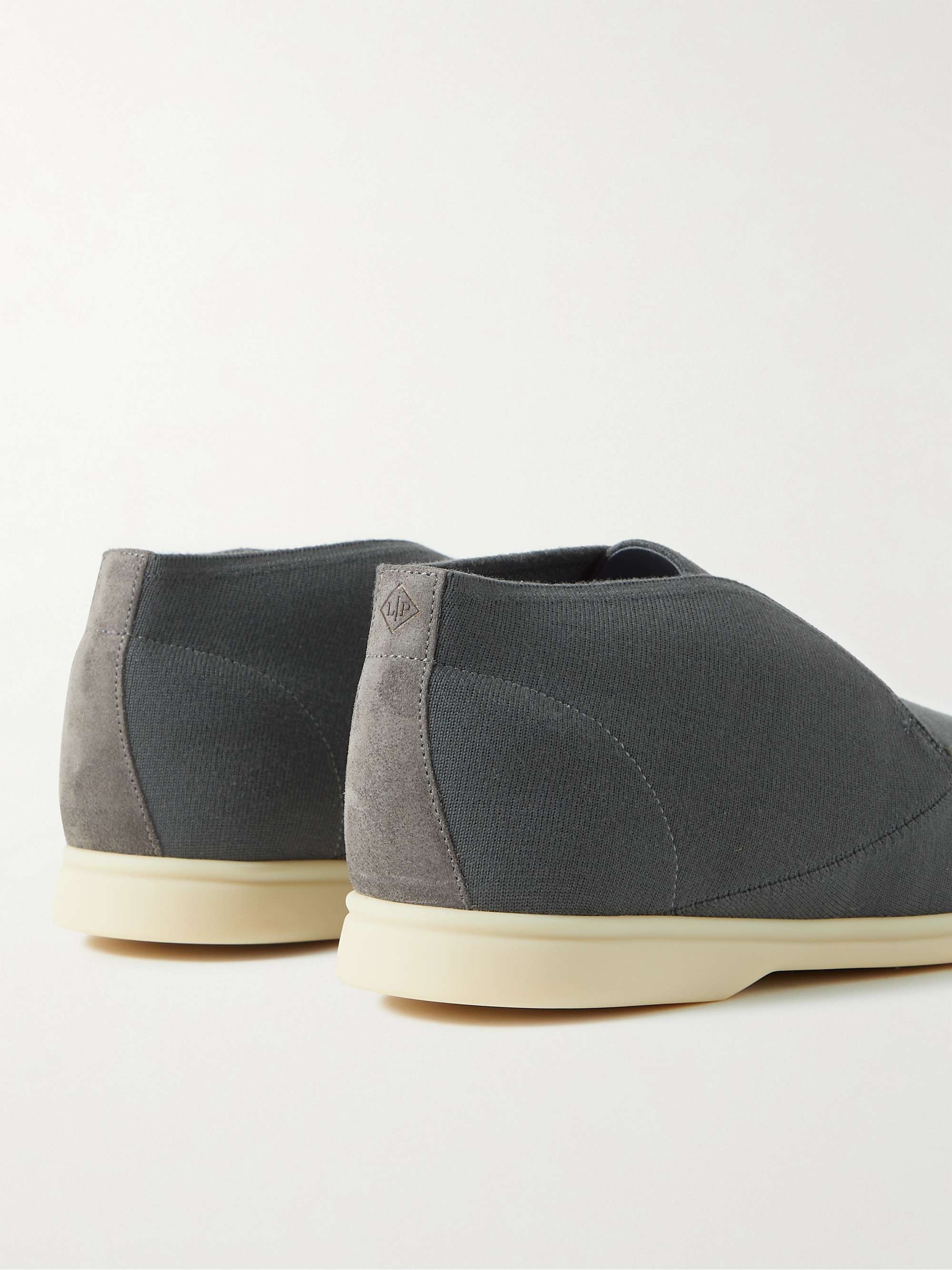 LORO PIANA Open Walk Wish Wool Desert Boots