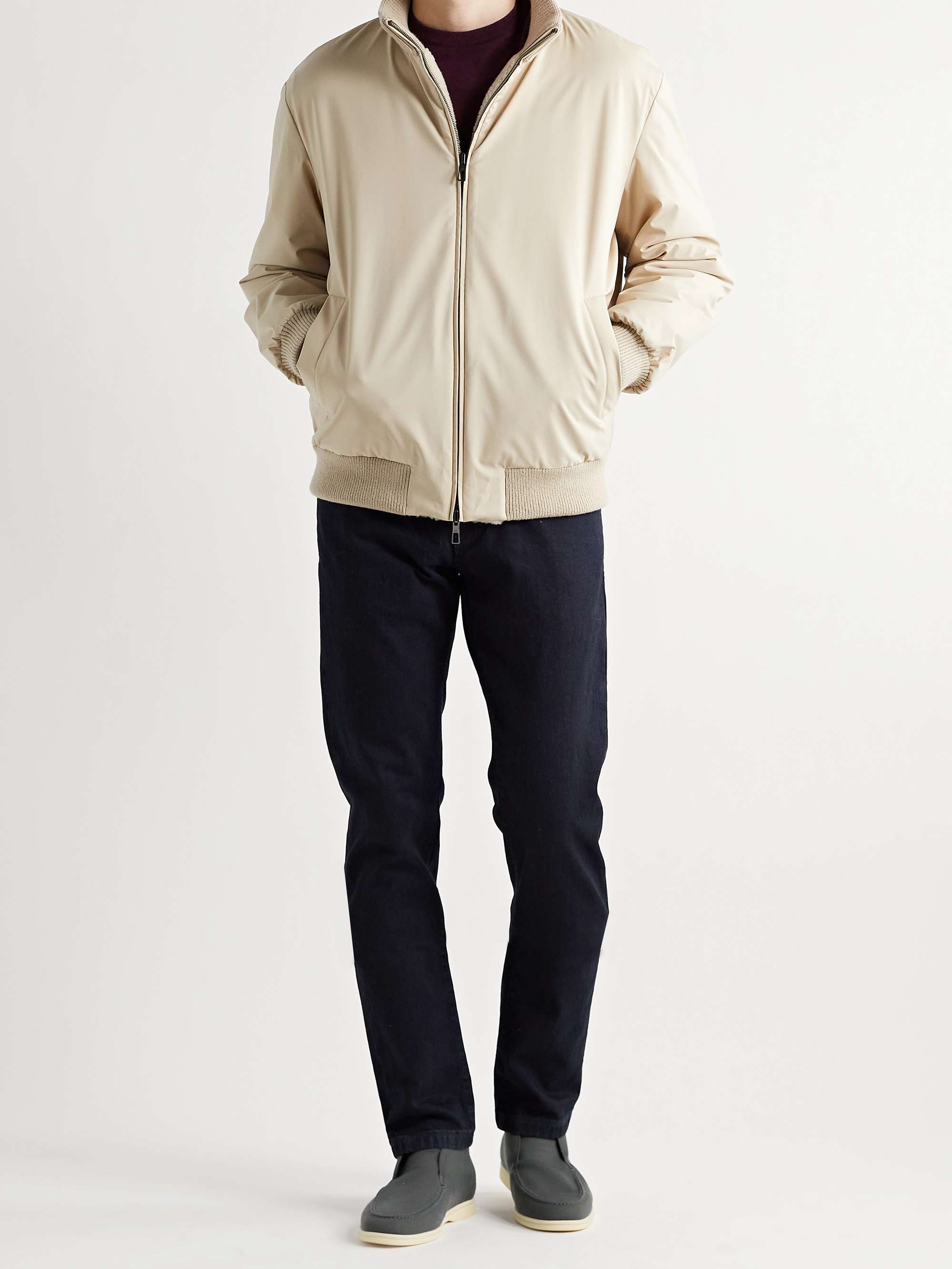 LORO PIANA Open Walk Wish Wool Desert Boots