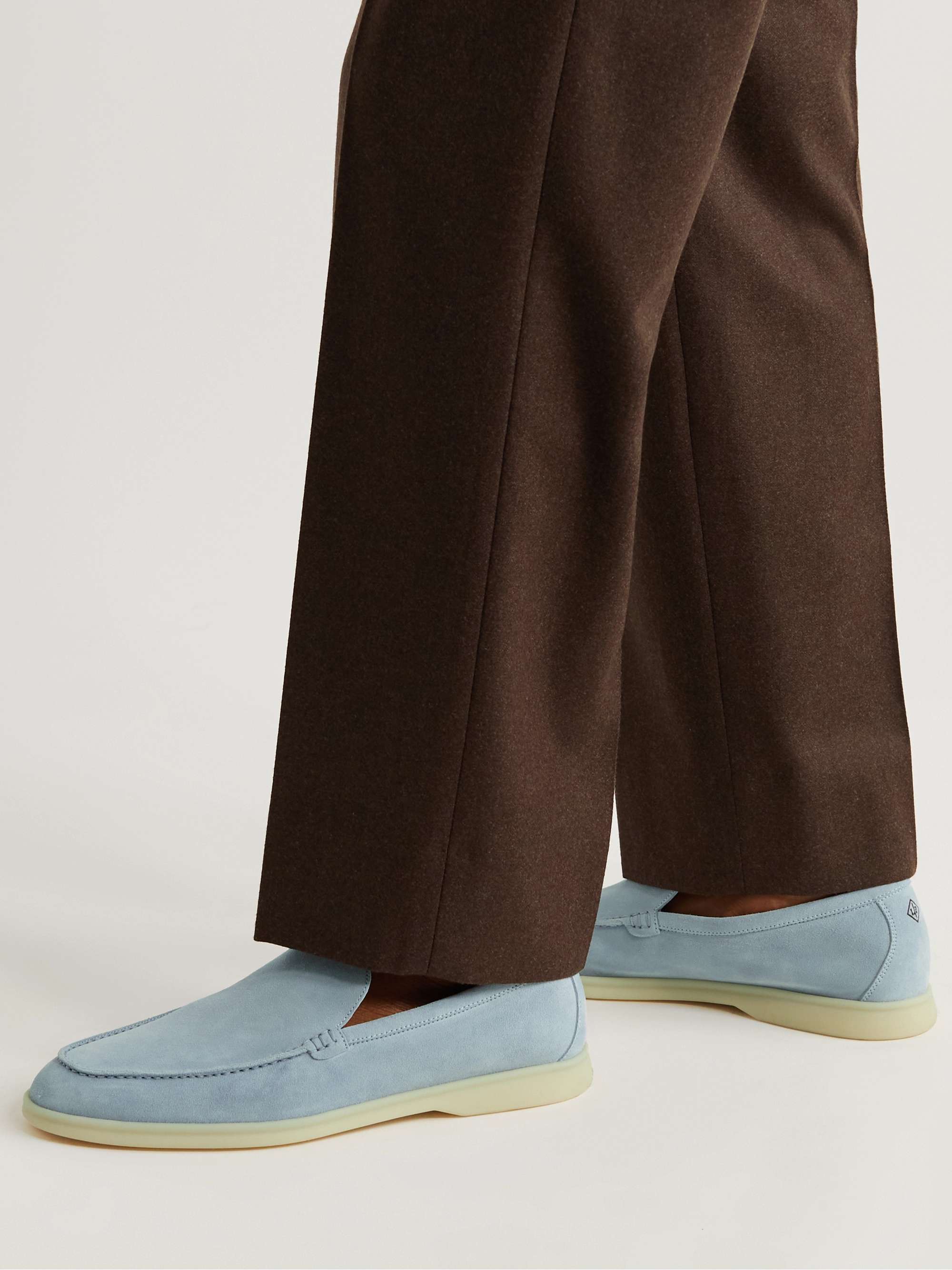 LORO PIANA Summer Walk Suede Loafers