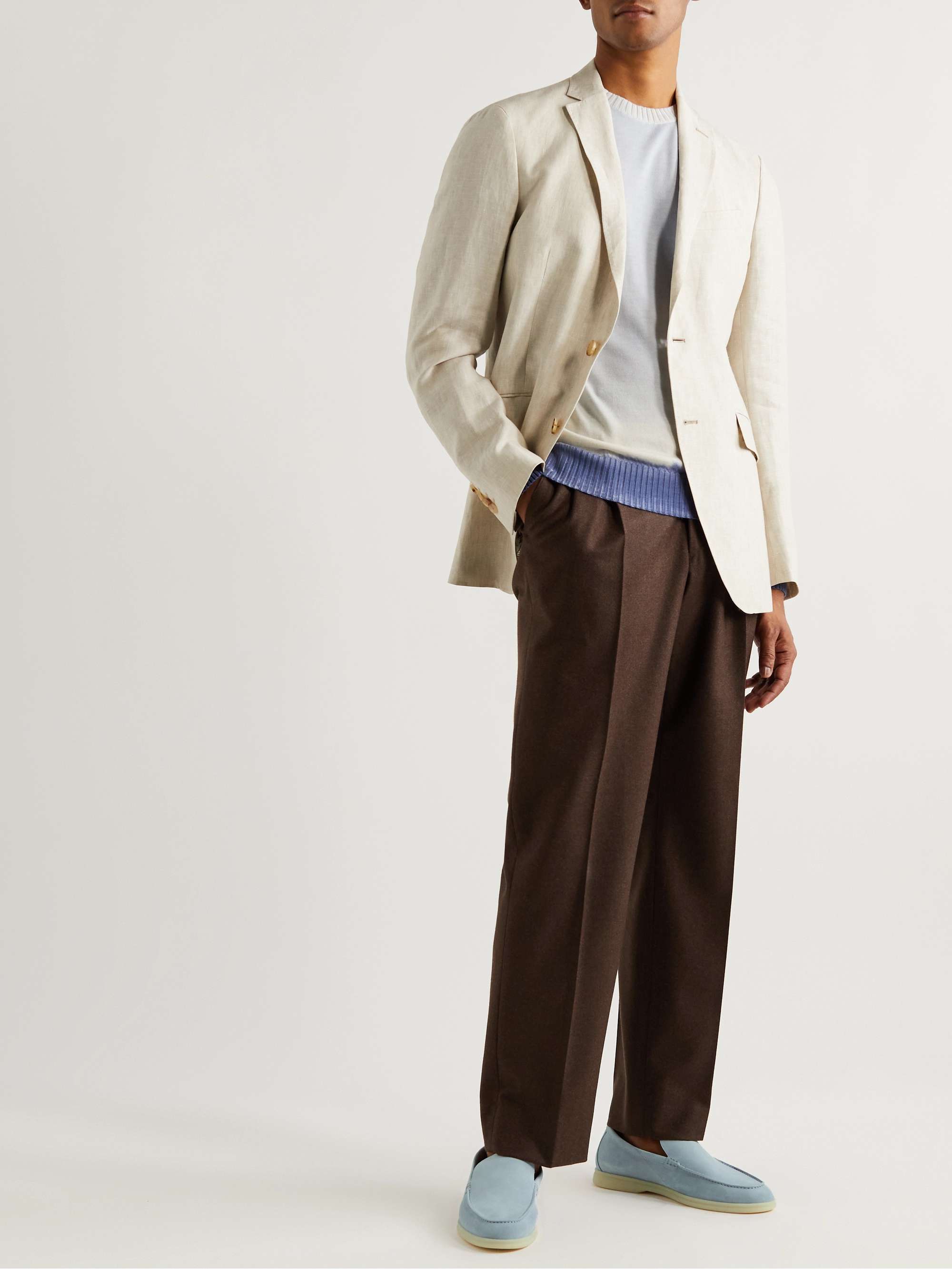 LORO PIANA Summer Walk Suede Loafers