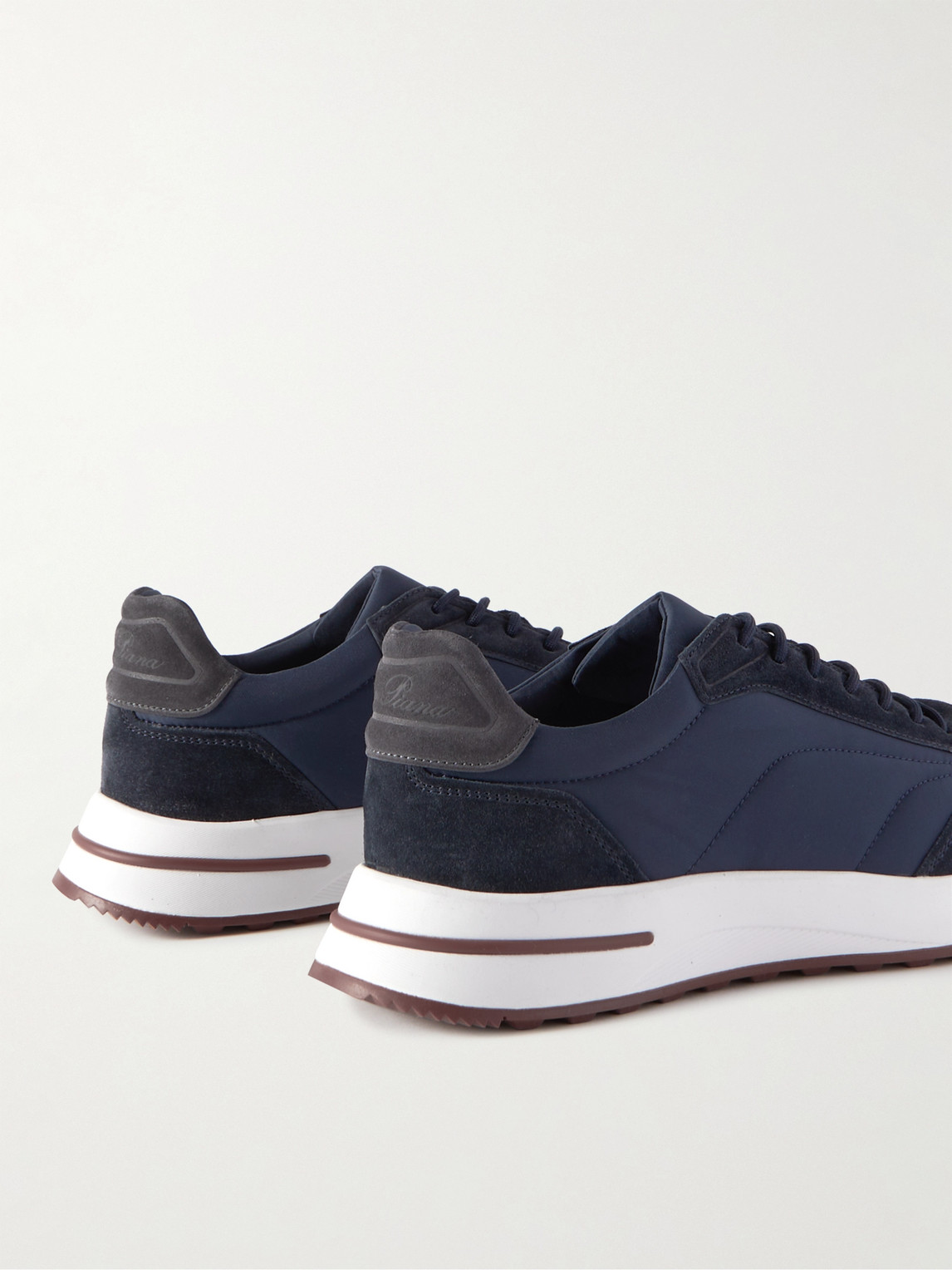 Loro Piana Week_end Walk Evo Wind Suede Sneakers In Blue