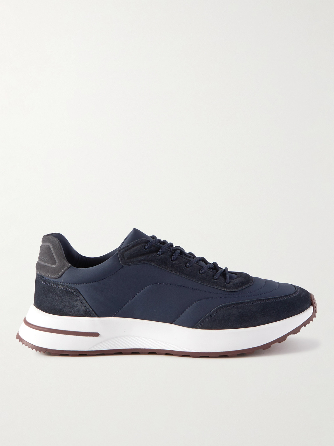 Loro Piana Weekend Walk Suede-Trimmed Shell Sneakers - Men