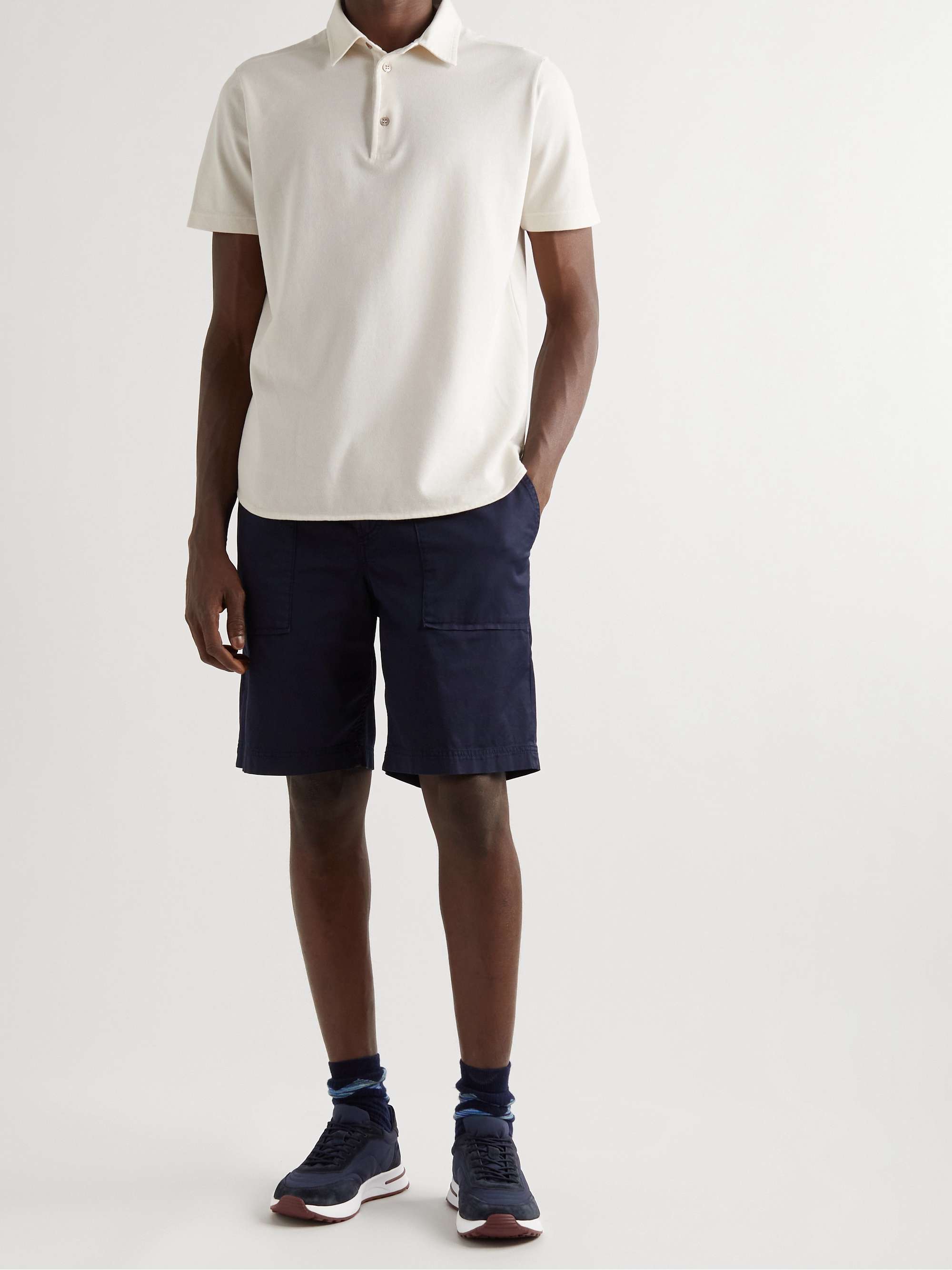 Weekend Walk Suede Trimmed Shell Sneakers