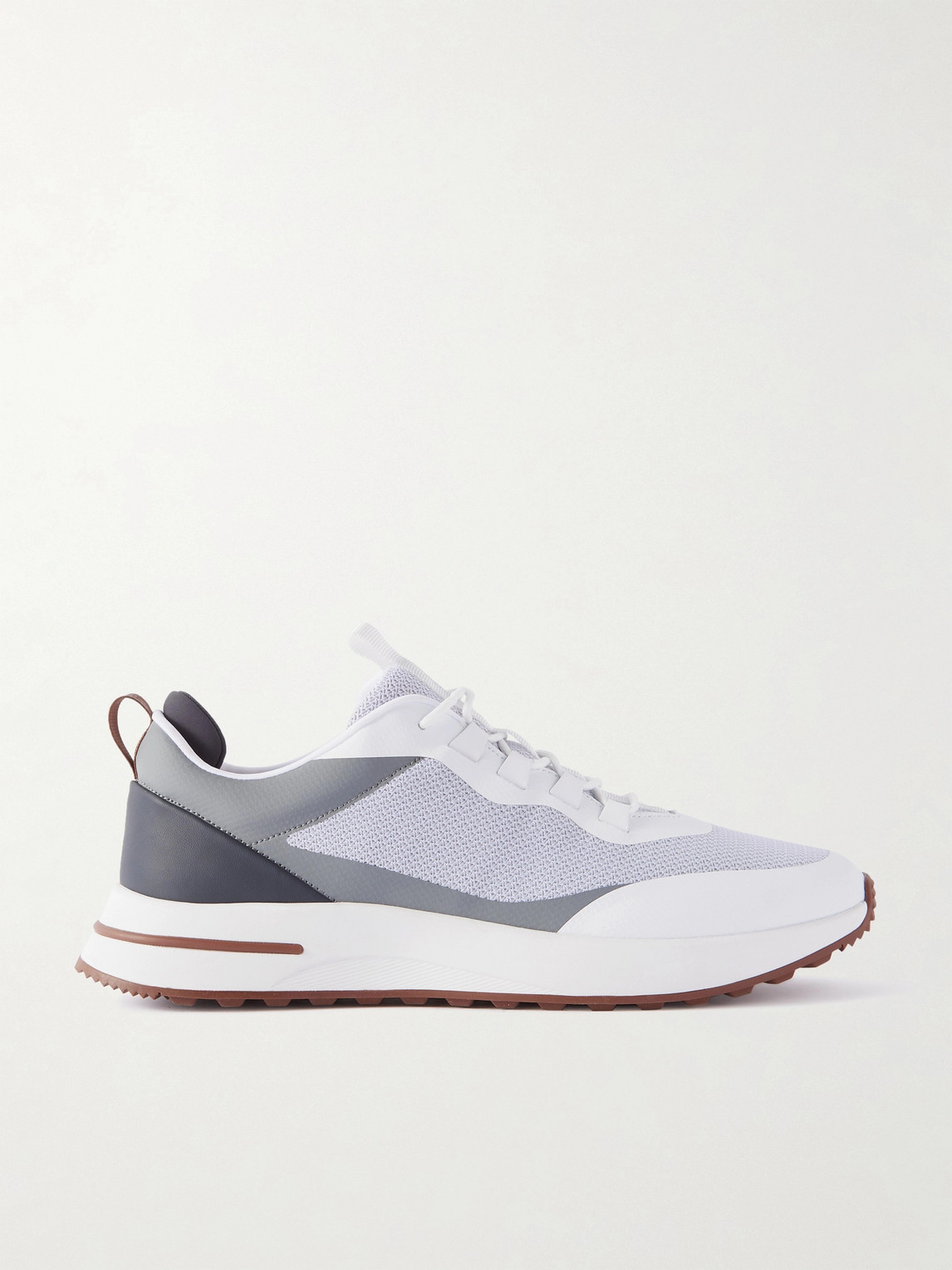 Loro Piana Weekend Walk Leather-Trimmed Mesh Sneakers - Men