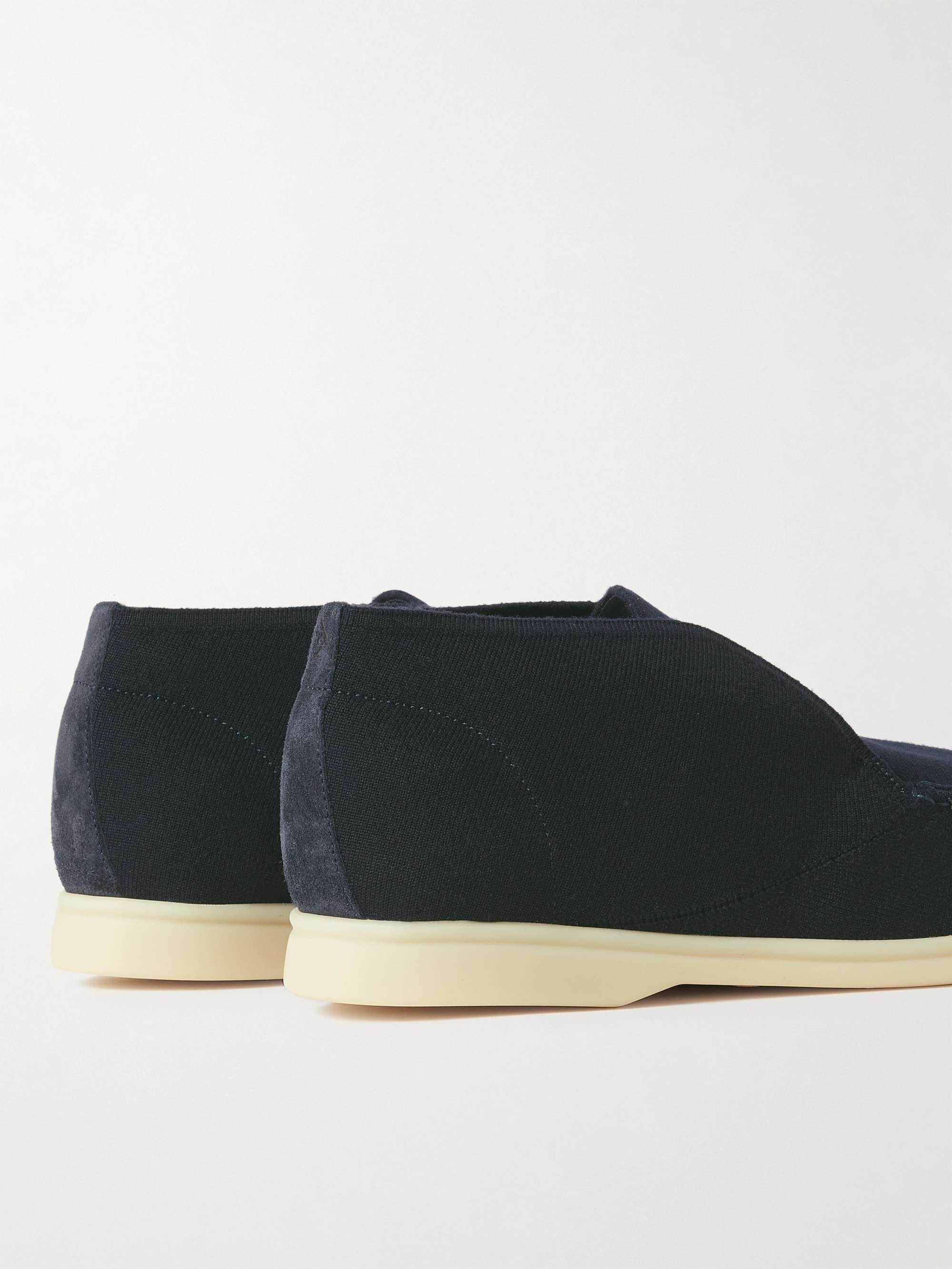 LORO PIANA Open Walk Wish Wool Desert Boots