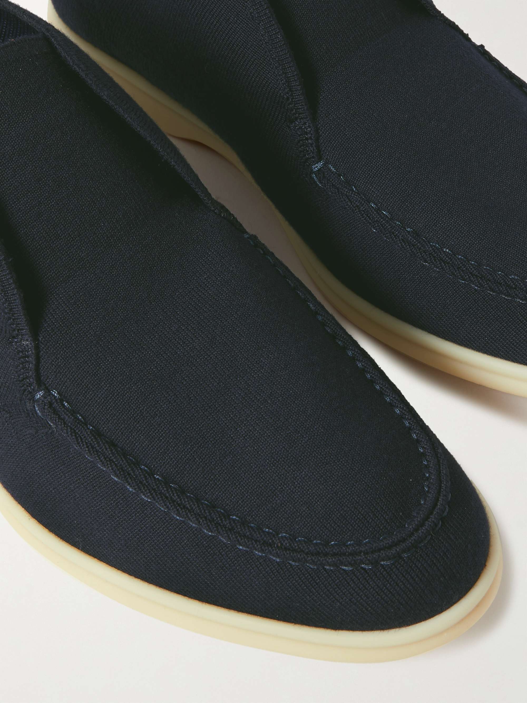 LORO PIANA Open Walk Wish Wool Desert Boots