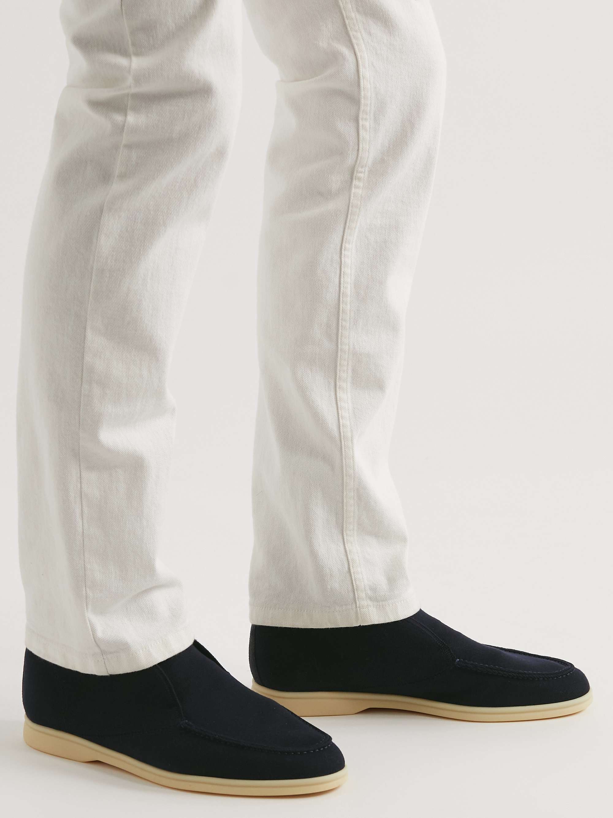 LORO PIANA Open Walk Wish Wool Desert Boots