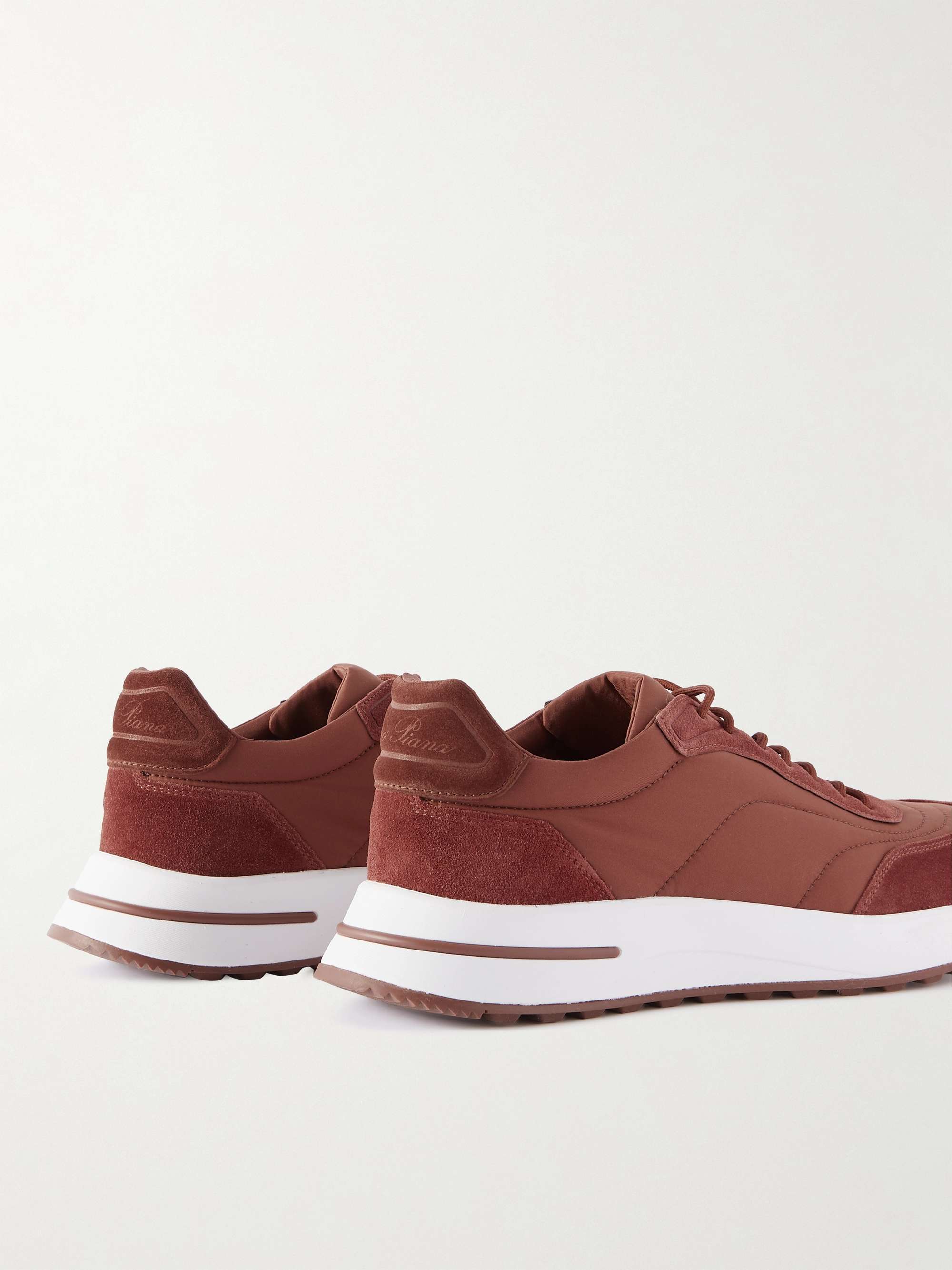 LORO PIANA Weekend Walk Suede-Trimmed Shell Sneakers for Men | MR PORTER