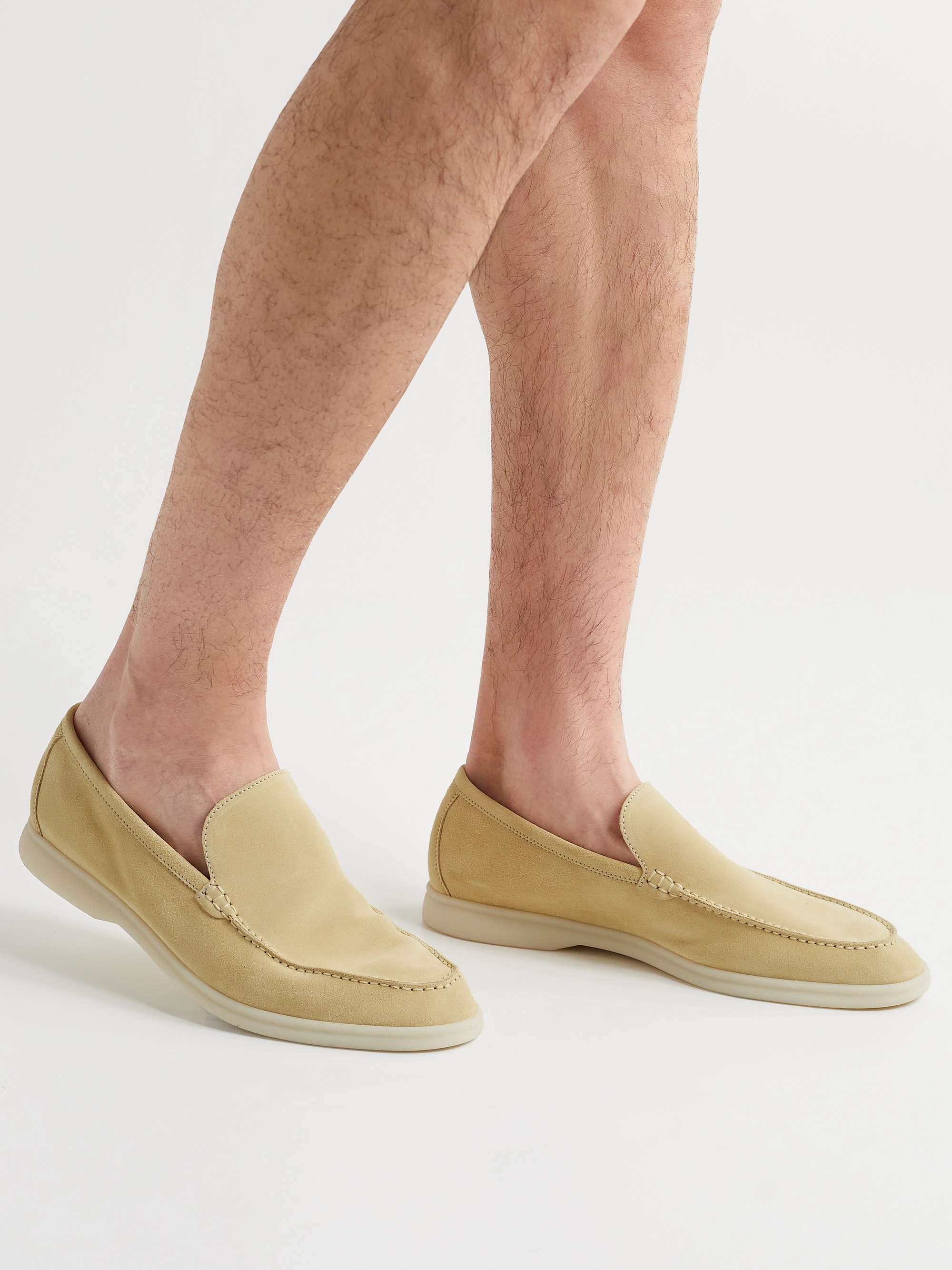 LORO PIANA Summer Walk Suede Loafers