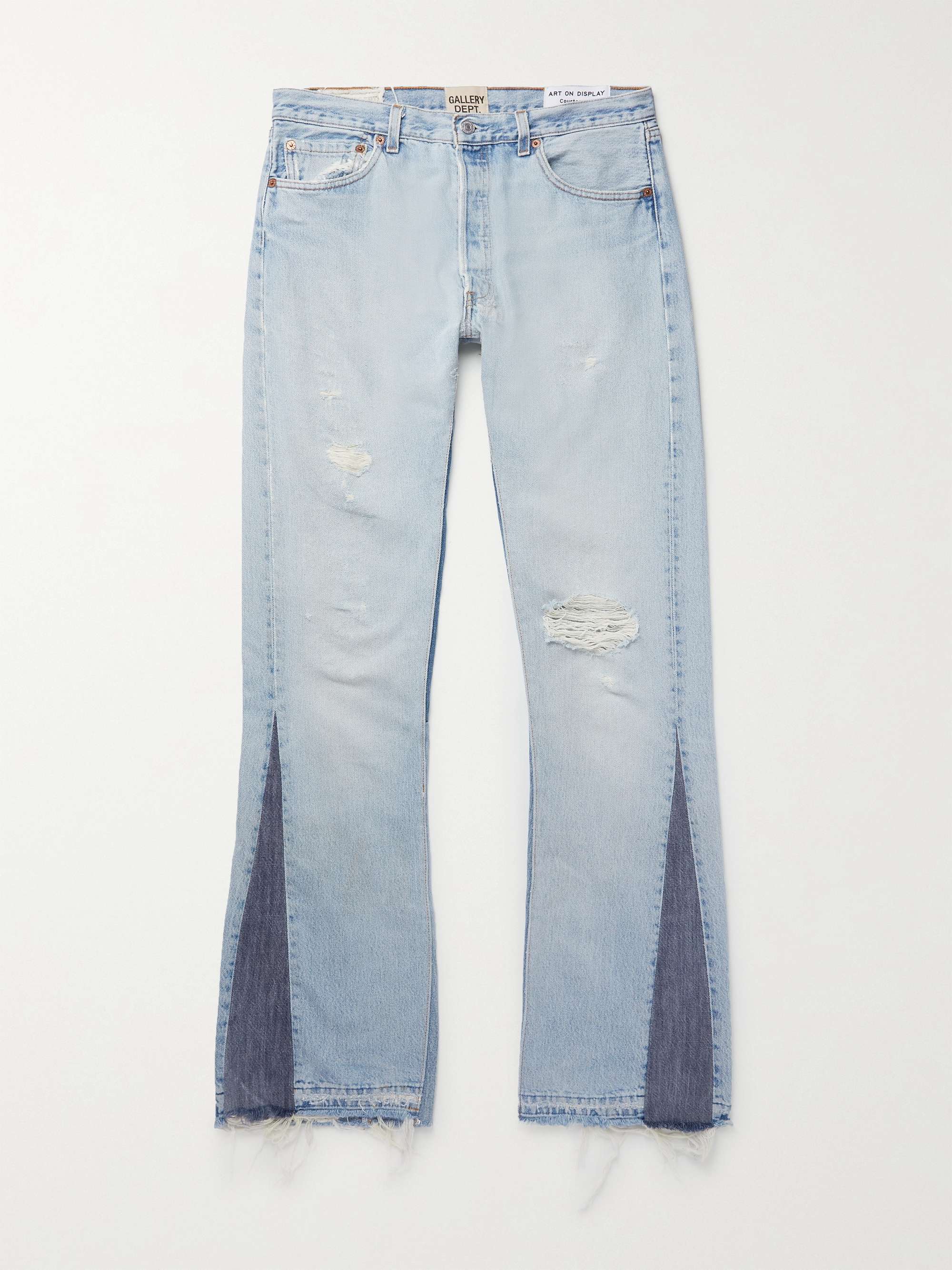 GALLERY DEPT. La Flare Slim-Fit Distressed Denim Jeans for Men