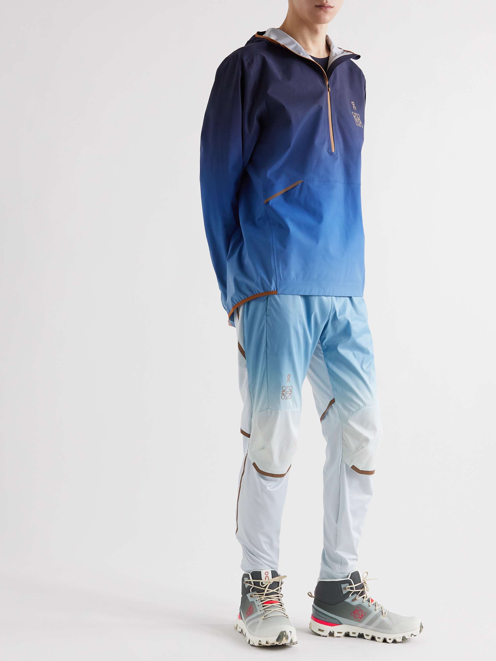 LOEWE + On Cloudrock Logo-Print Dégradé Recycled Mesh Hiking Boots