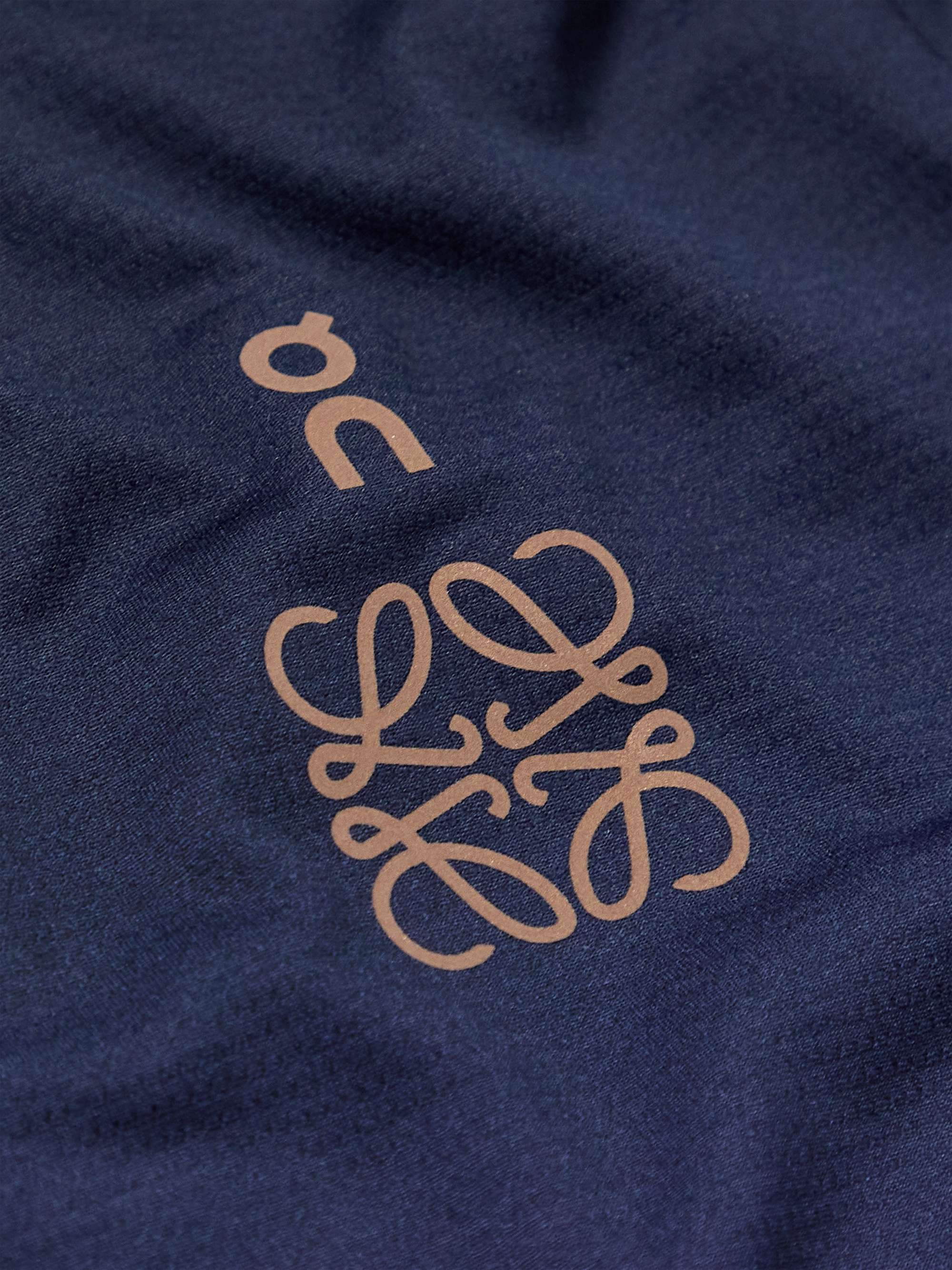 LOEWE + On Logo-Print Dégradé Mesh Top