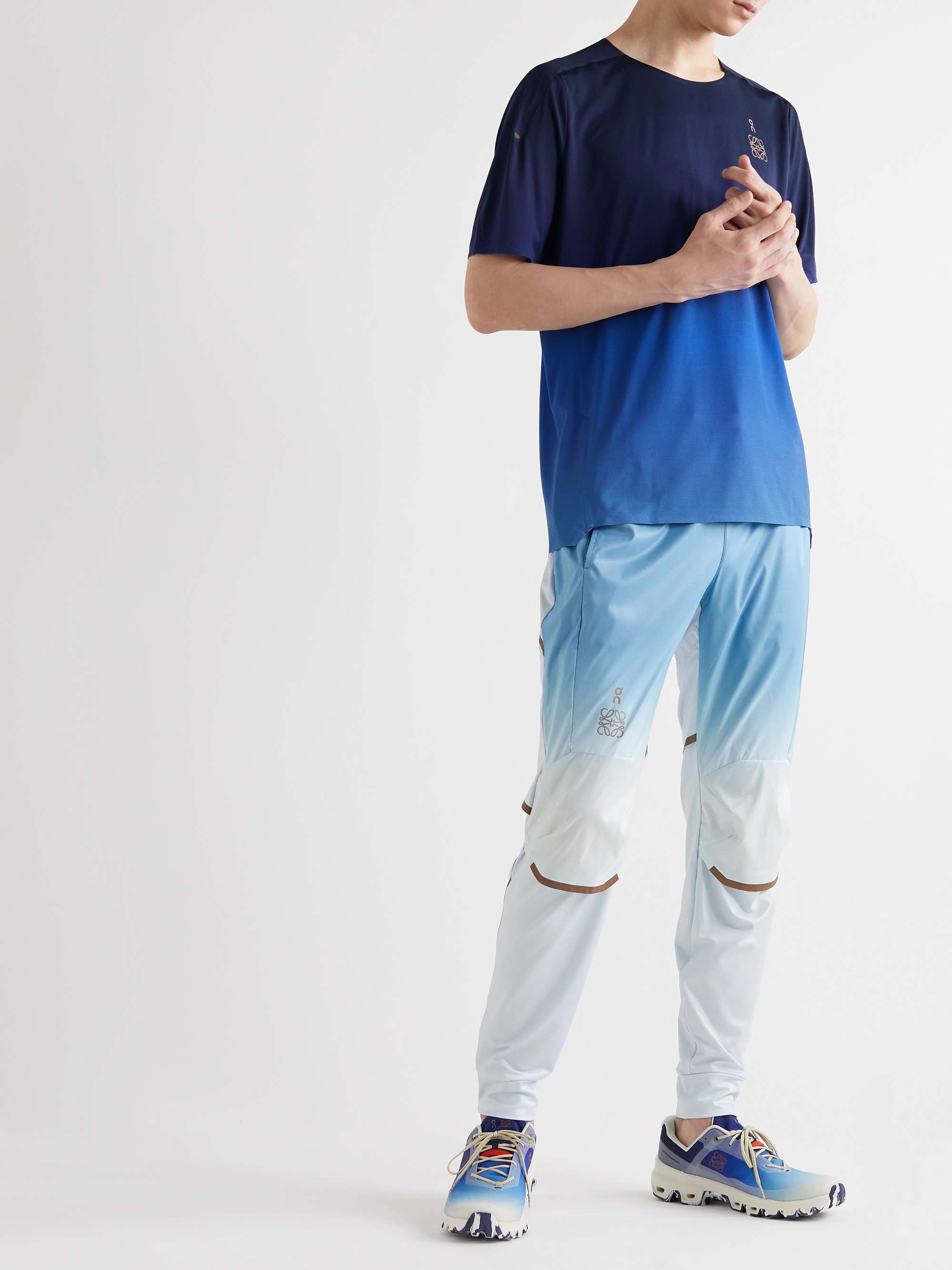LOEWE + On Logo-Print Dégradé Mesh Top