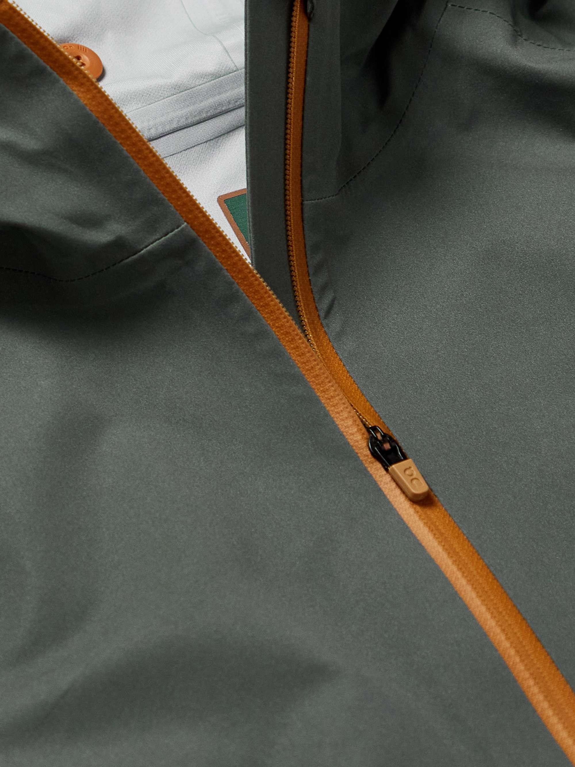 LOEWE + On Logo-Print Dégradé Recycled Shell Hooded Half-Zip Jacket