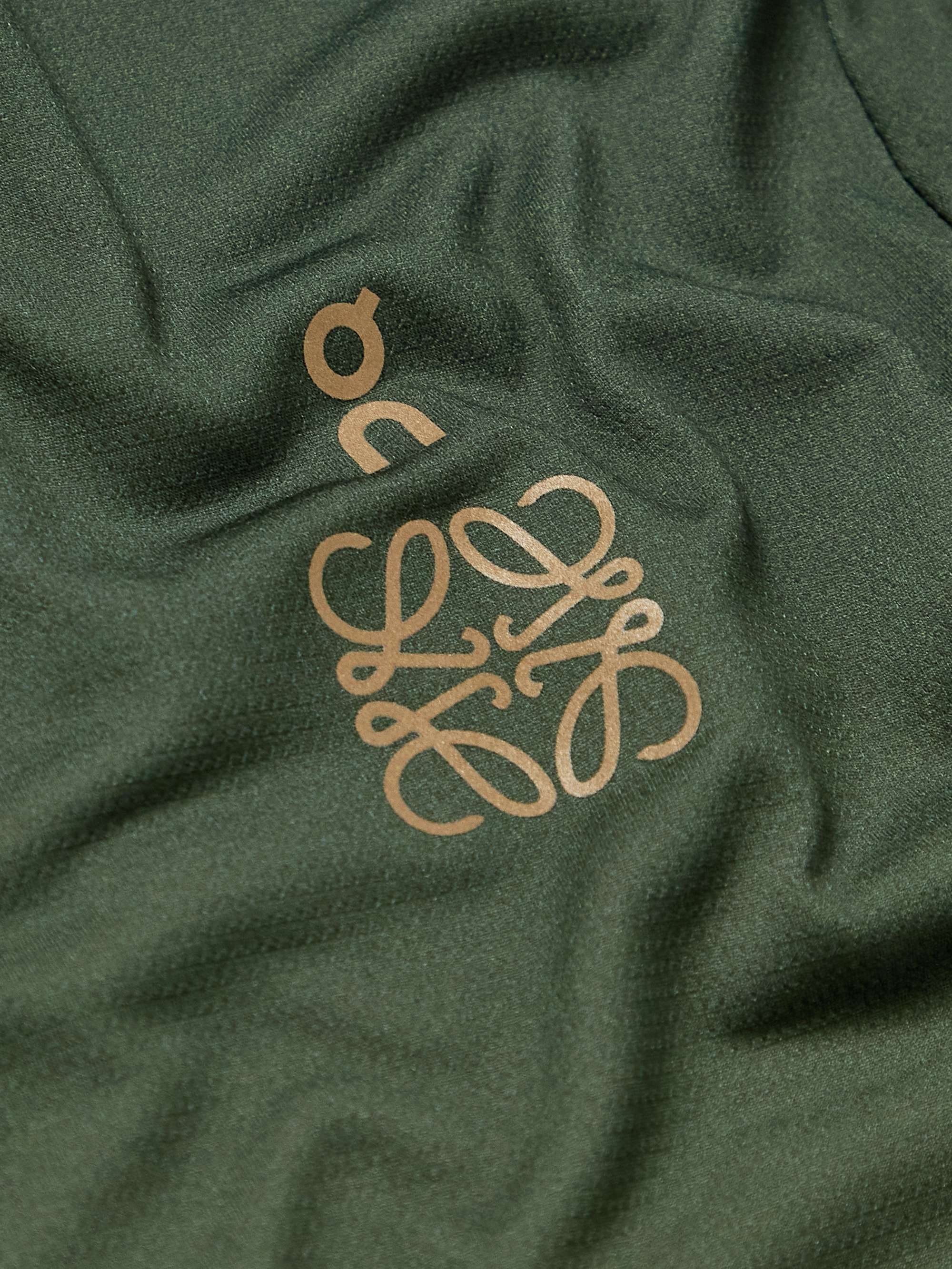 LOEWE + On Logo-Print Dégradé Mesh Top