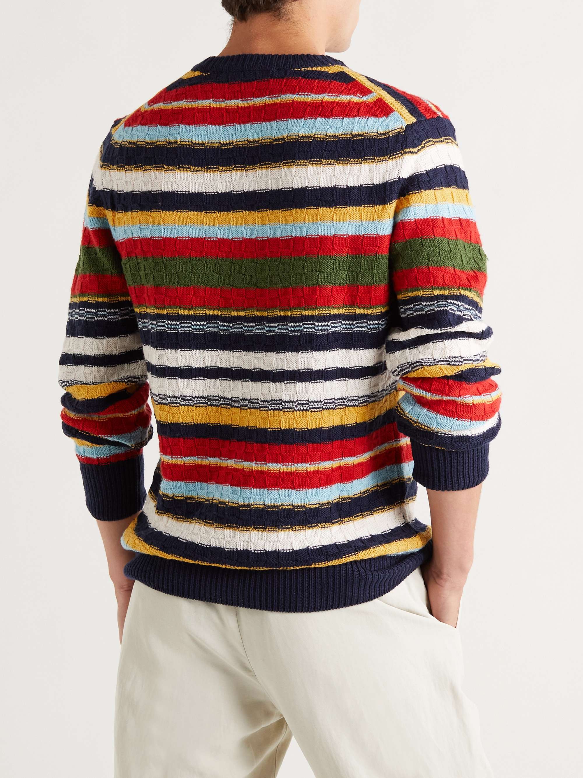 ORLEBAR BROWN Ethan Augustus Striped Merino Wool Sweater
