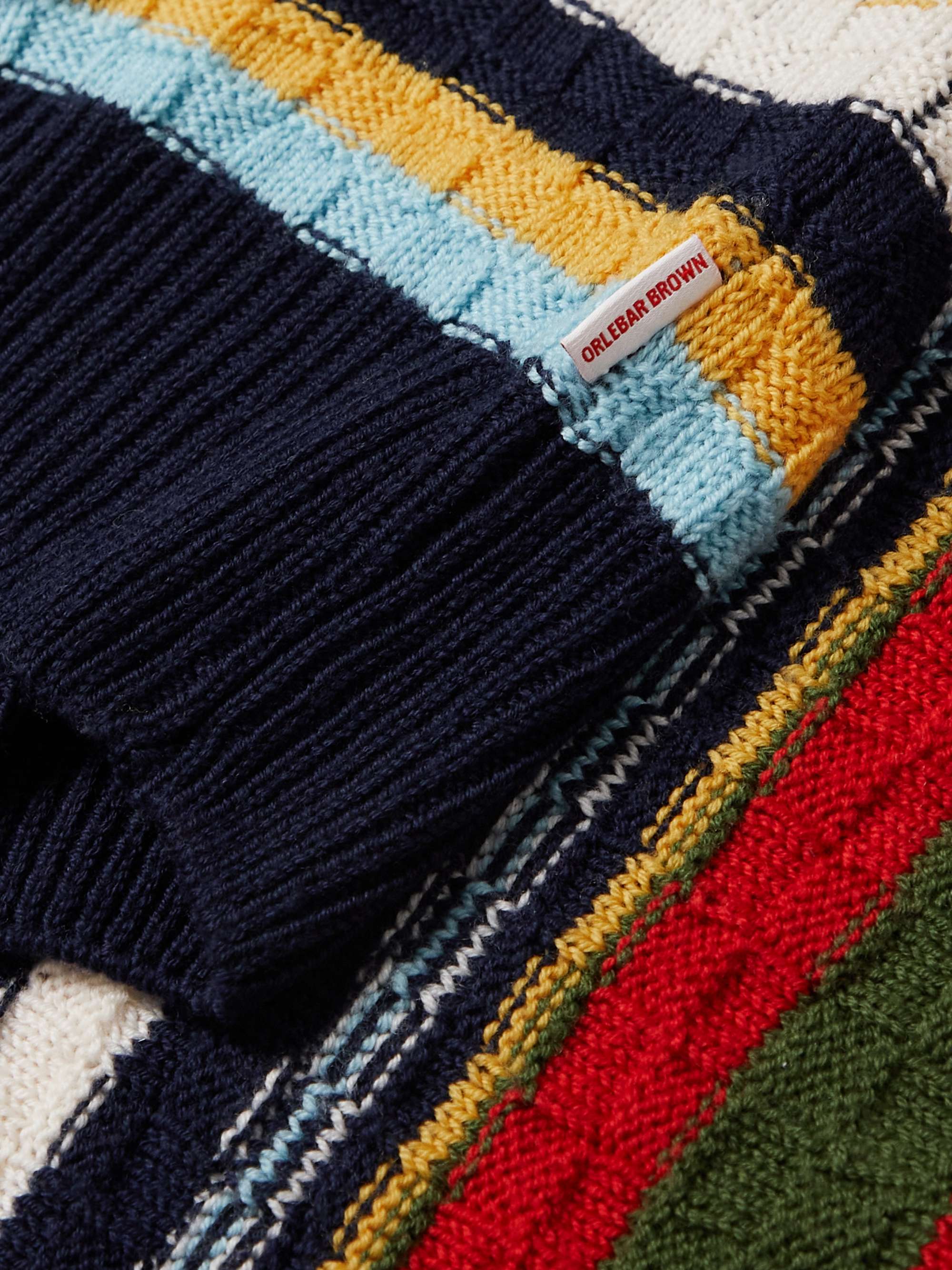 ORLEBAR BROWN Ethan Augustus Striped Merino Wool Sweater