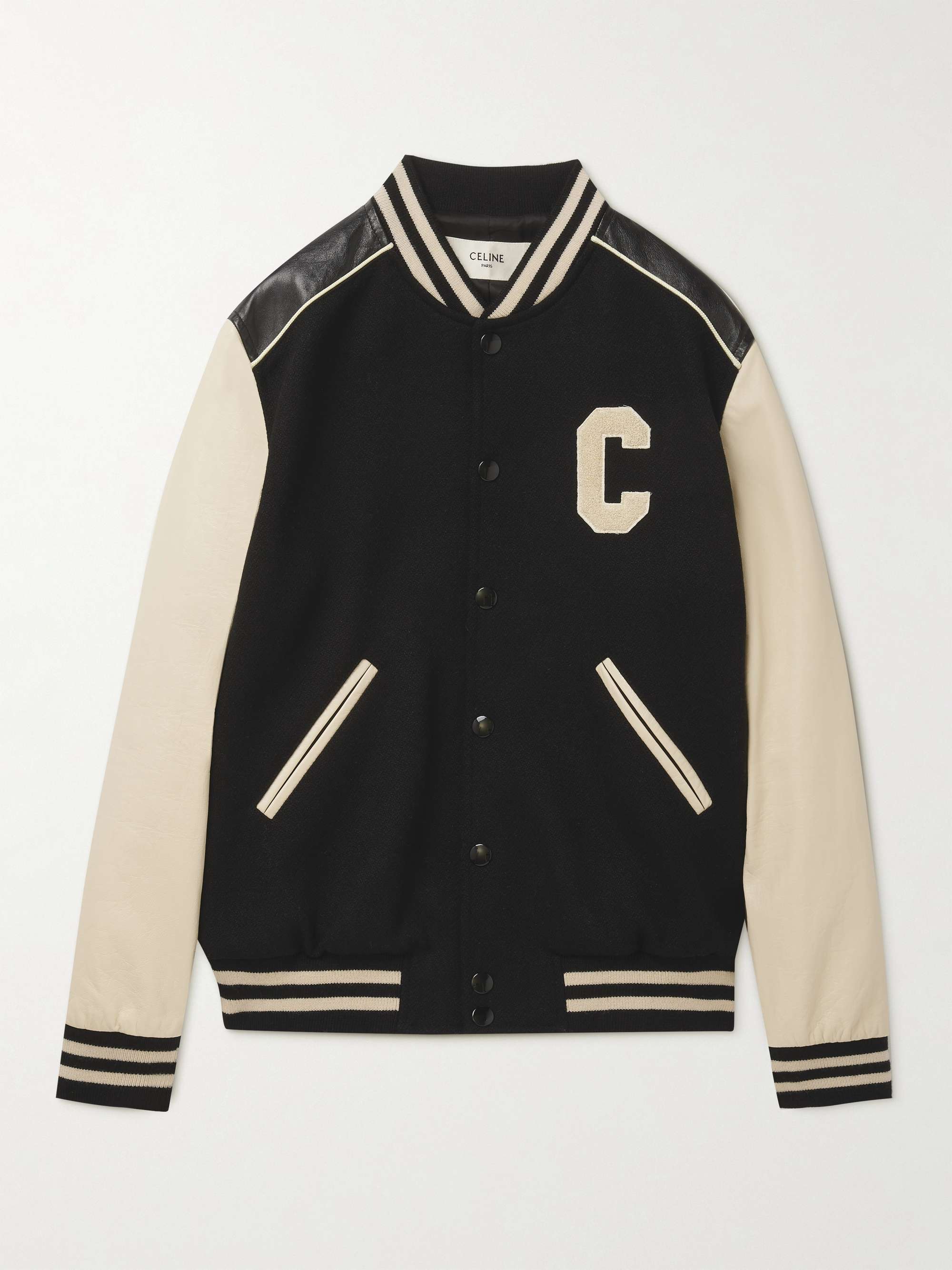 Kapital bone-lettering-appliqué Varsity Jacket - Farfetch