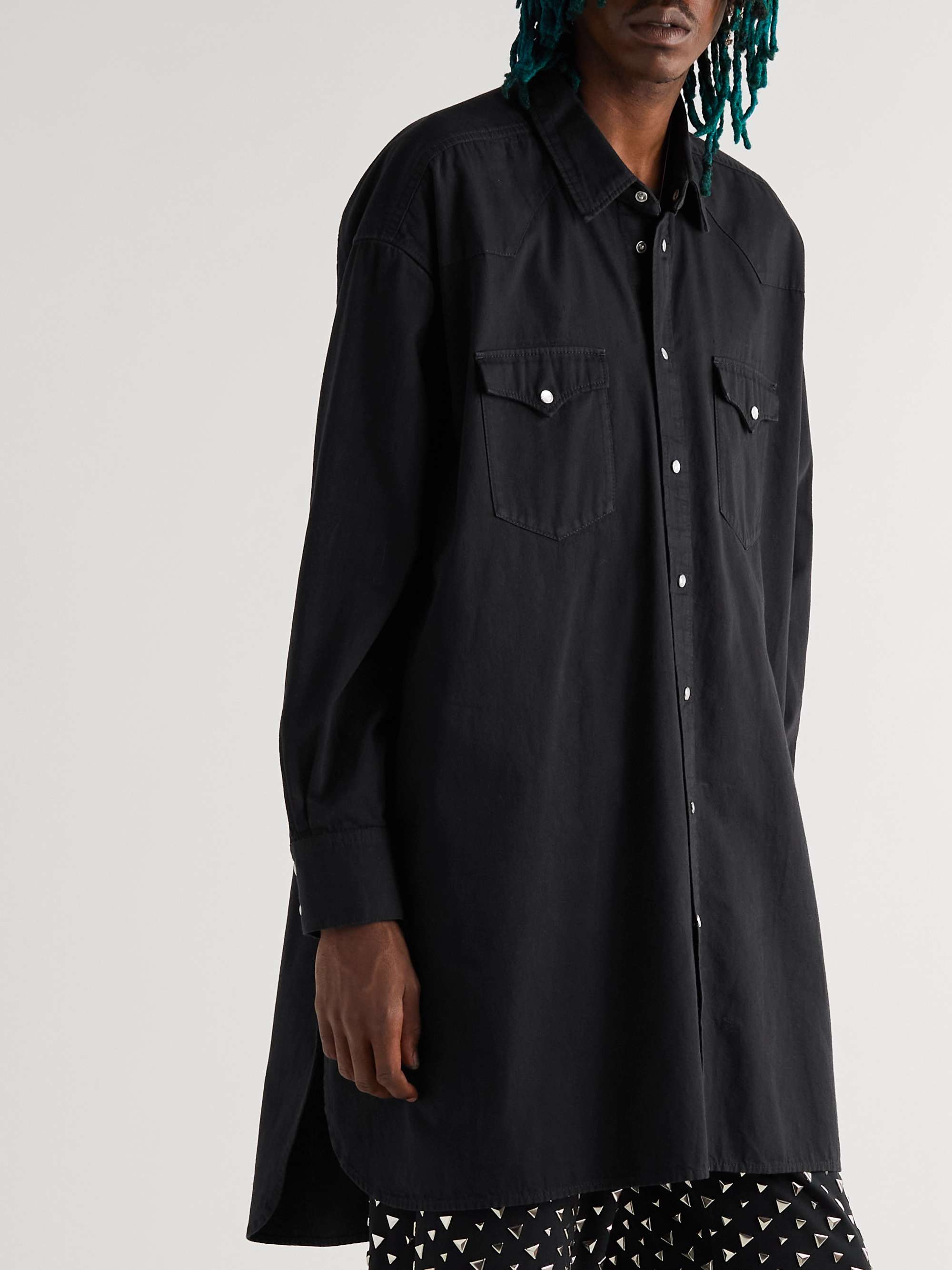 CELINE HOMME Denim Western Shirt