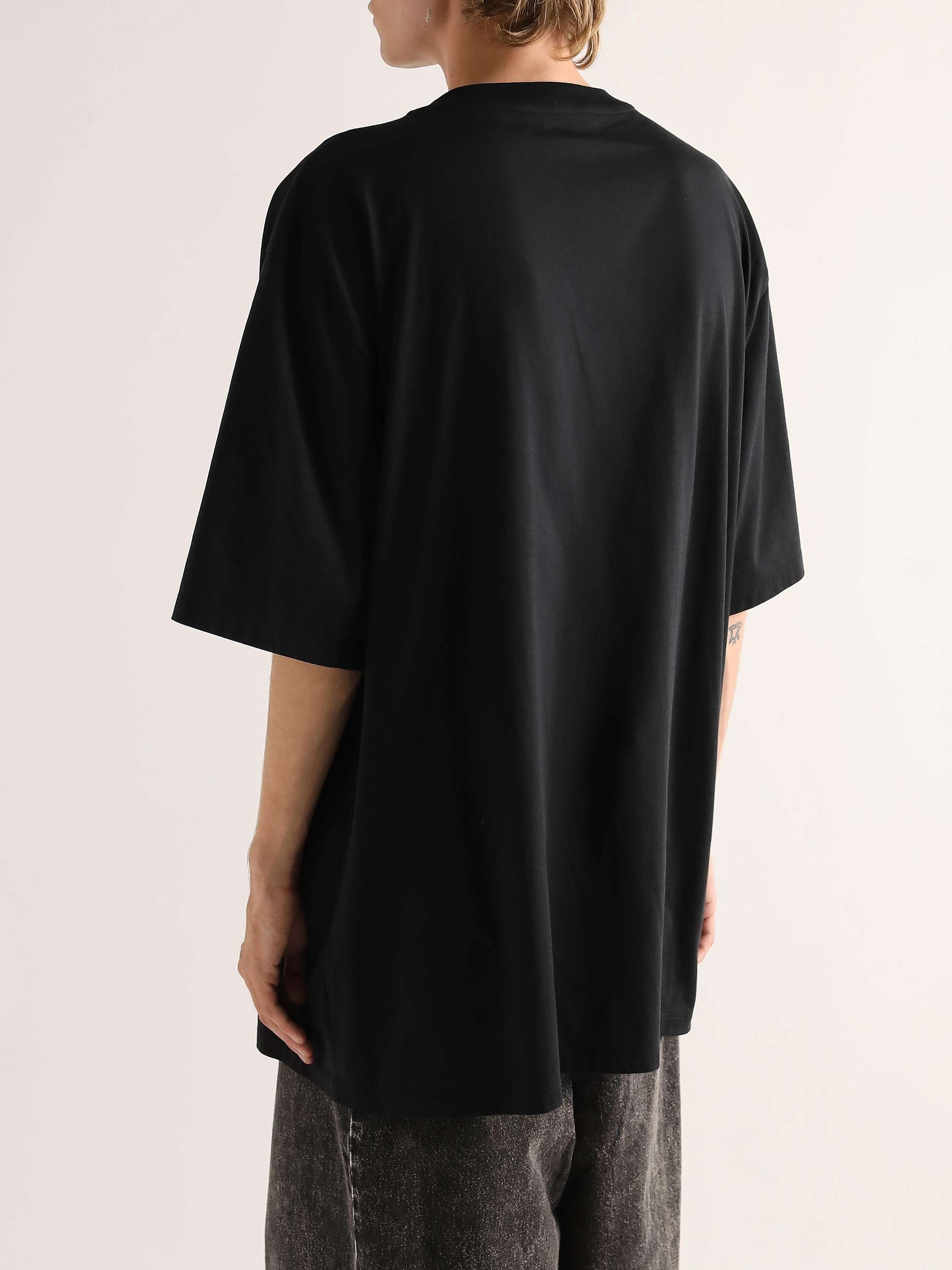 CELINE Embellished Embroidered Cotton-Jersey T-Shirt