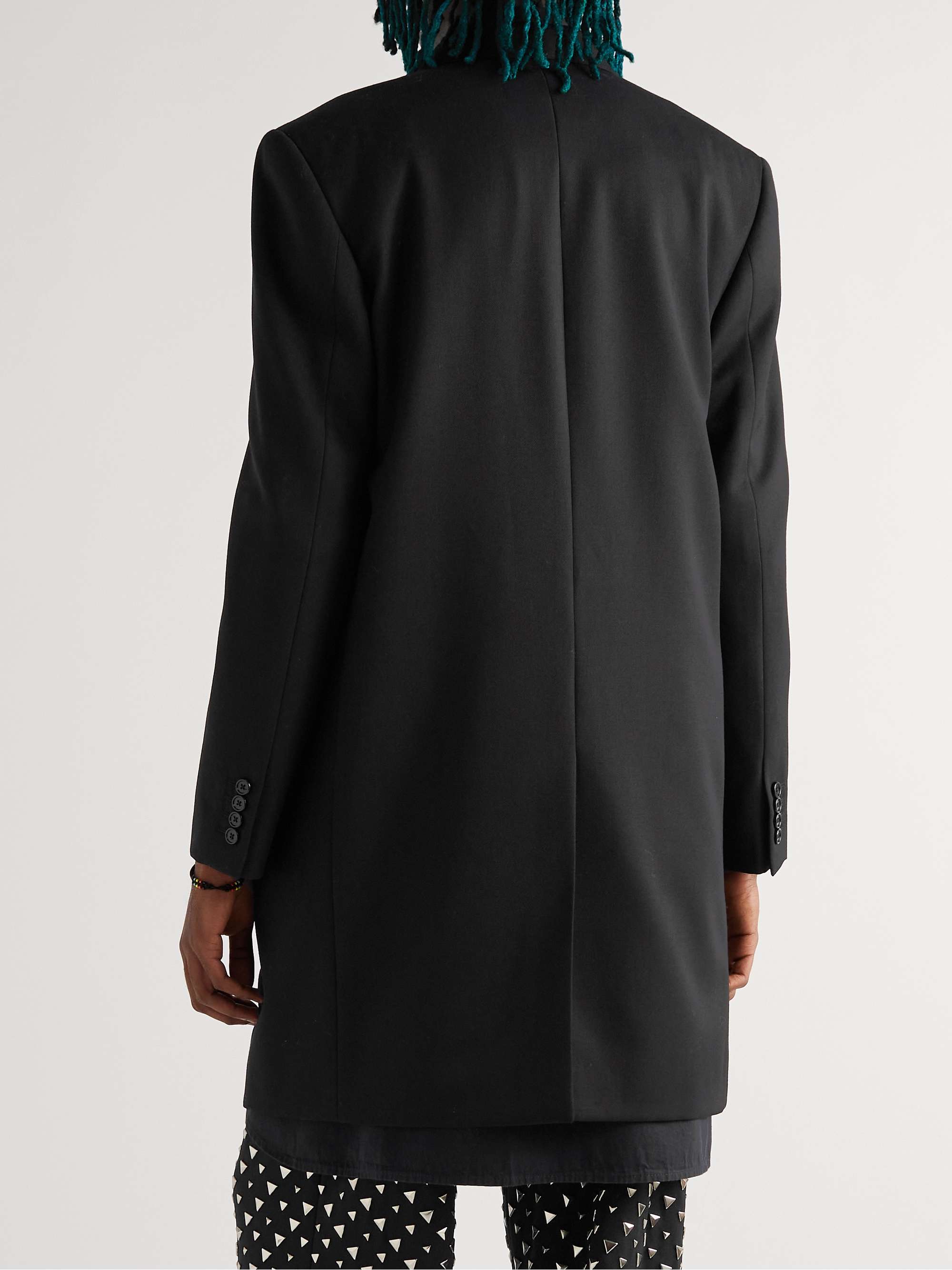 CELINE Sequin-Embellished Double-Breasted Wool Coat
