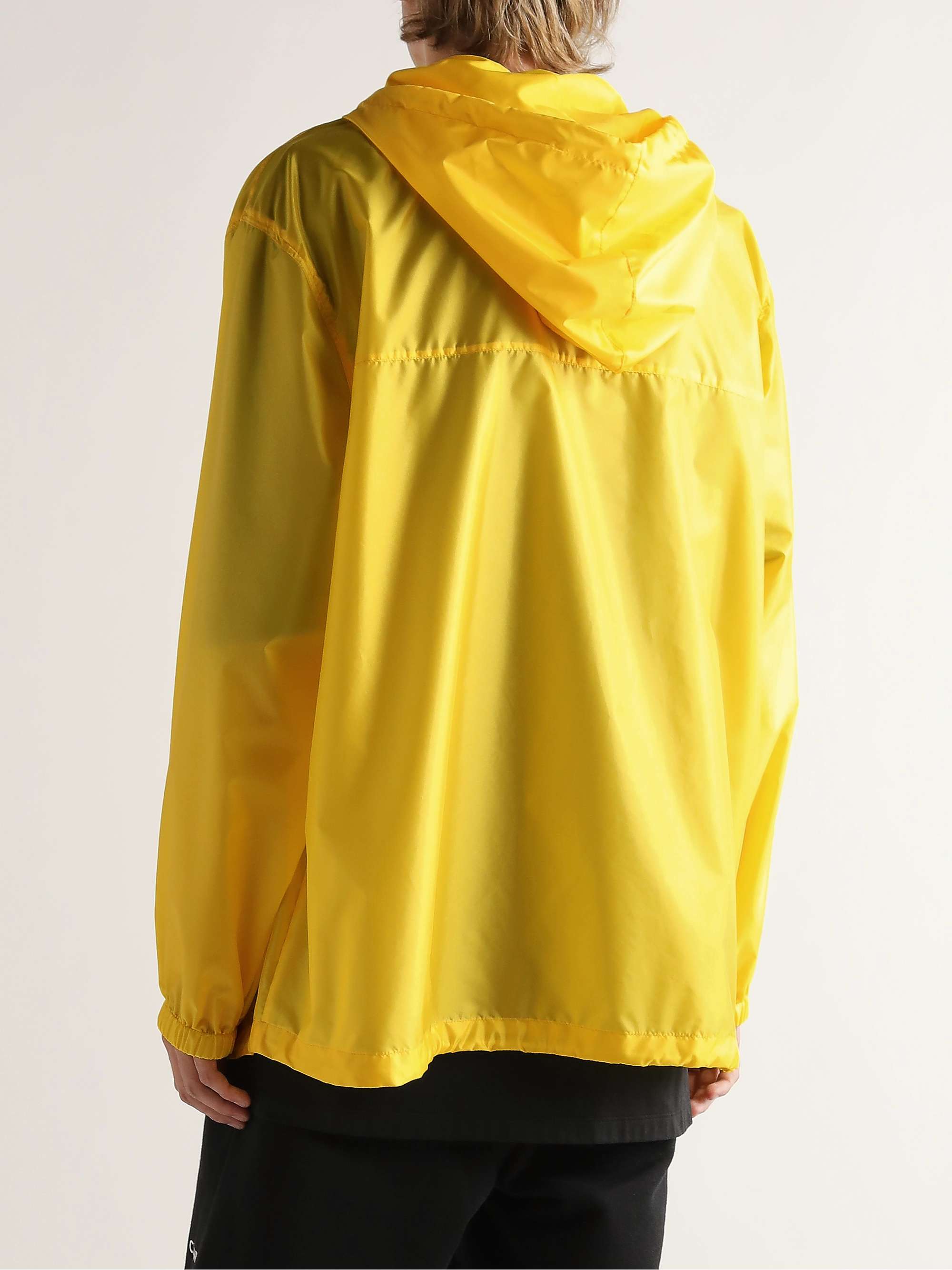 CELINE Logo-Print Nylon Hooded Anorak