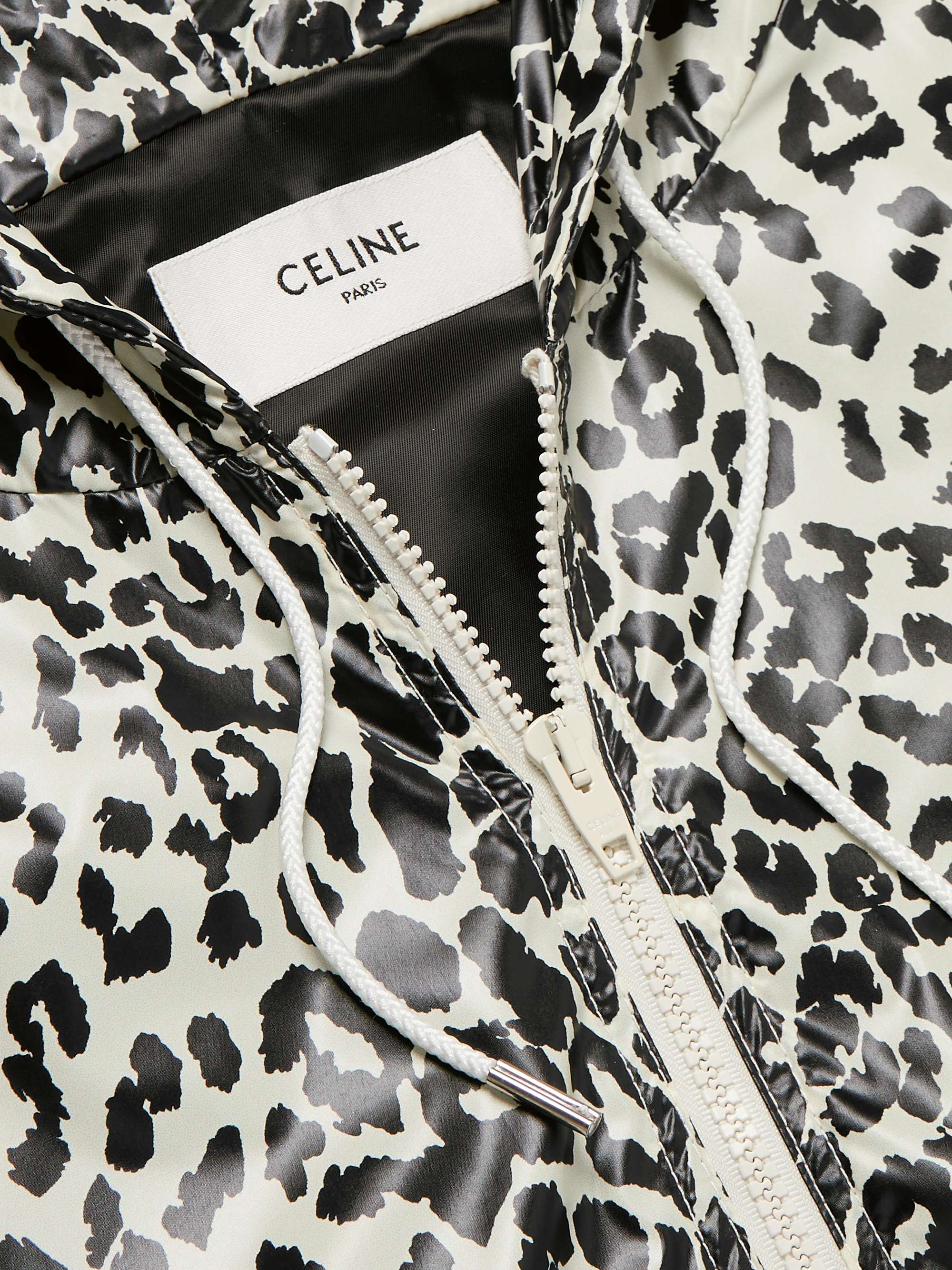 CELINE Camouflage-Print Fleece Jacket