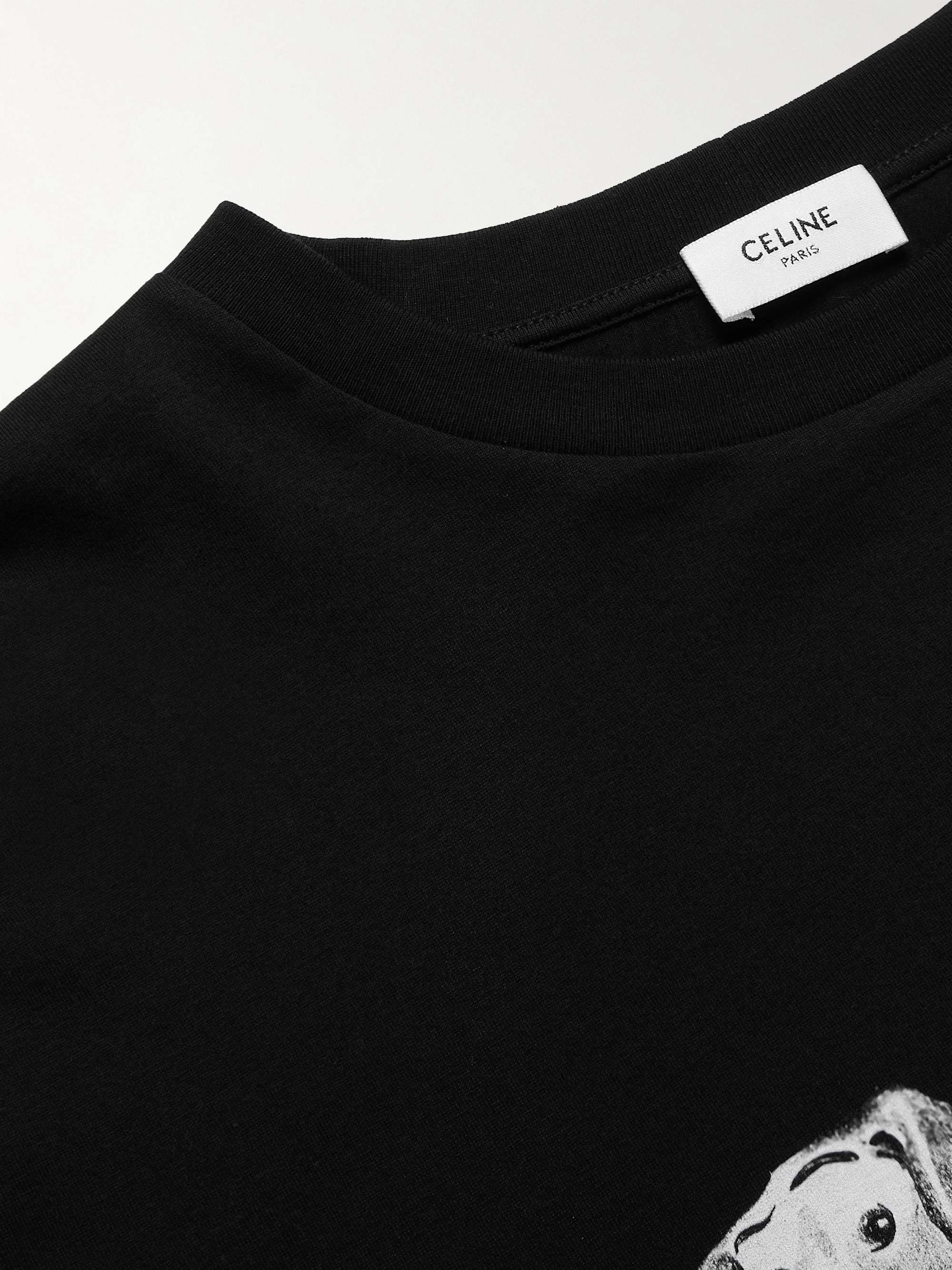 CELINE HOMME Printed Cotton-Jersey T-Shirt