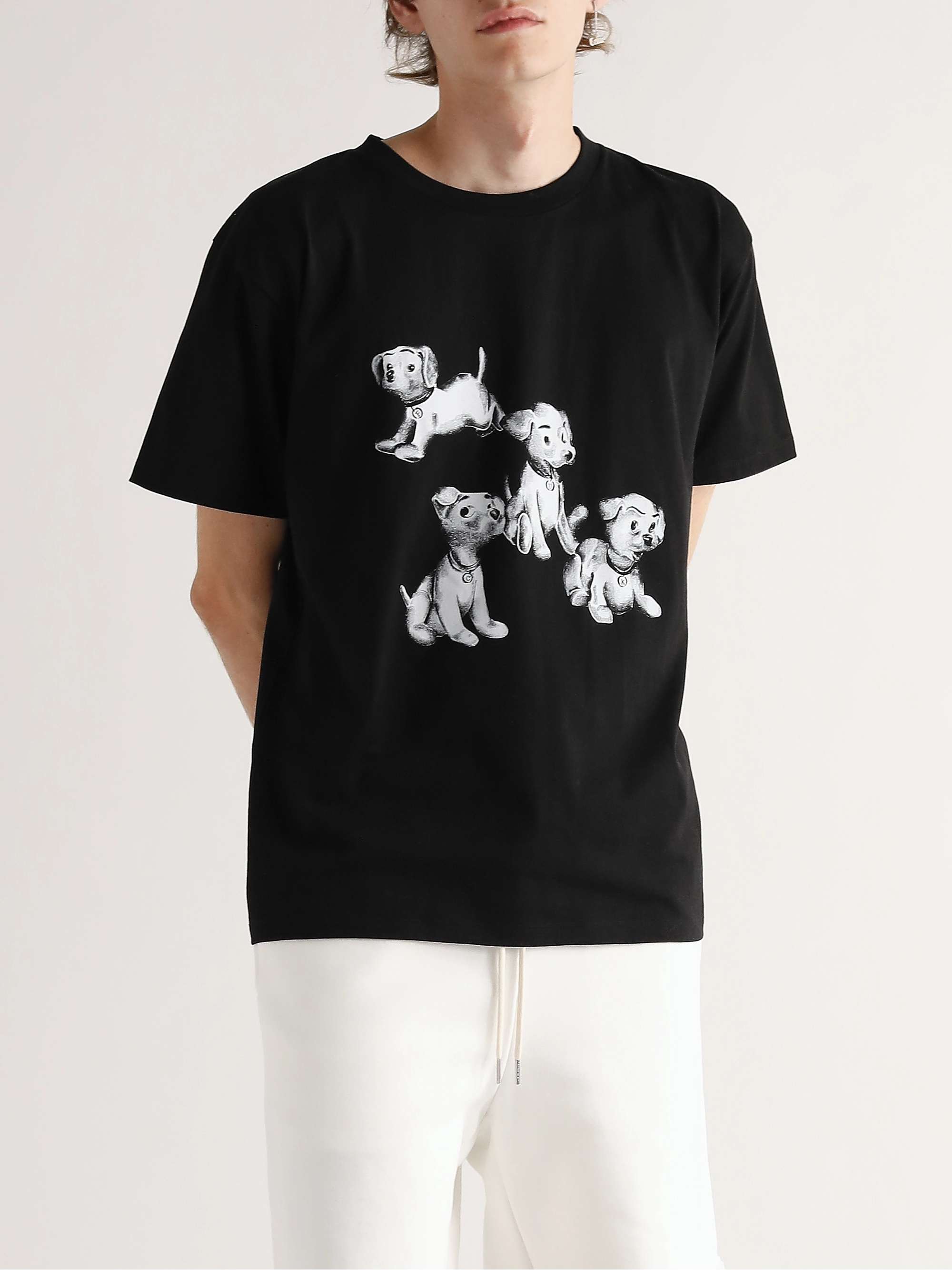 CELINE HOMME Printed Cotton-Jersey T-Shirt