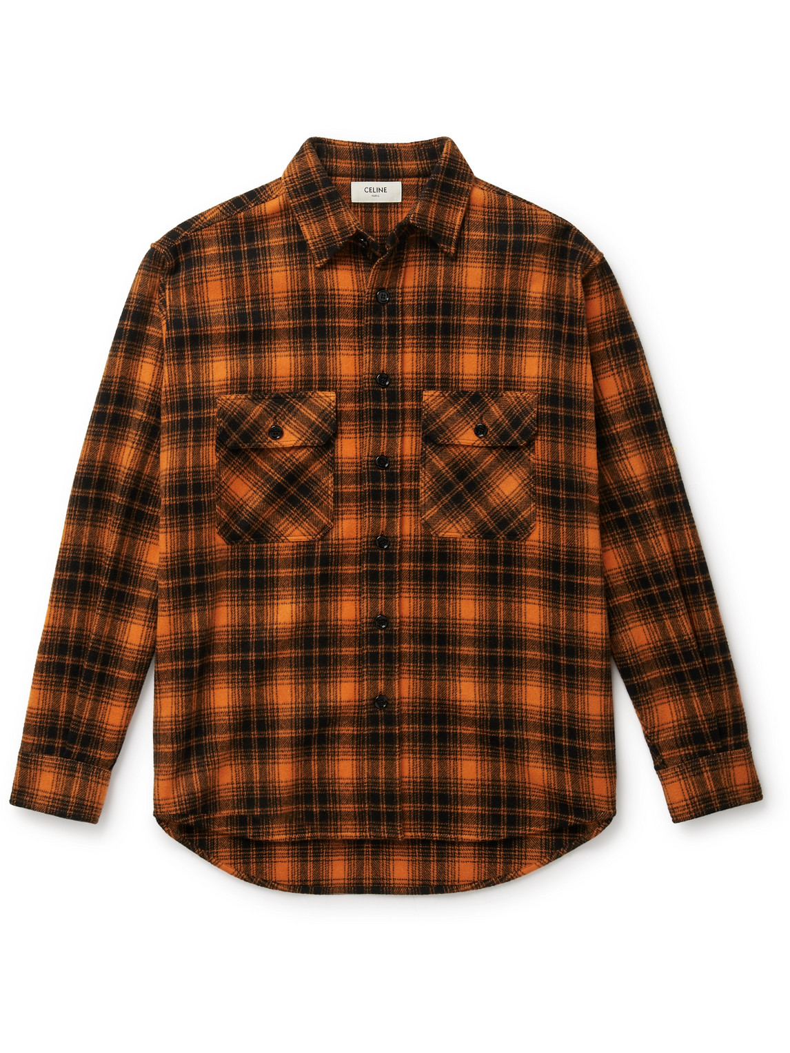 Wool blend flannel shirt hotsell