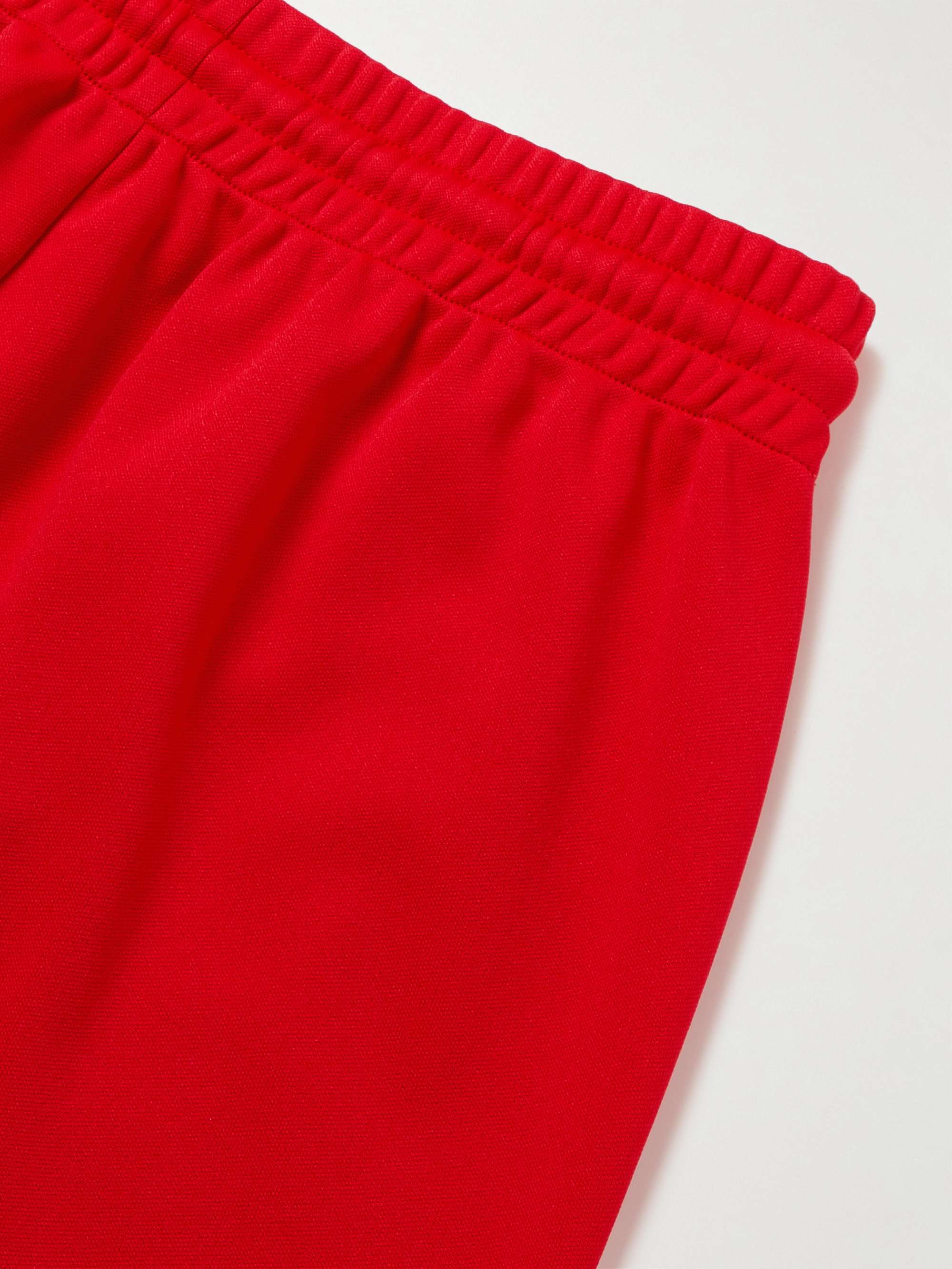 CELINE HOMME Straight-Leg Logo-Print Jersey Track Pants