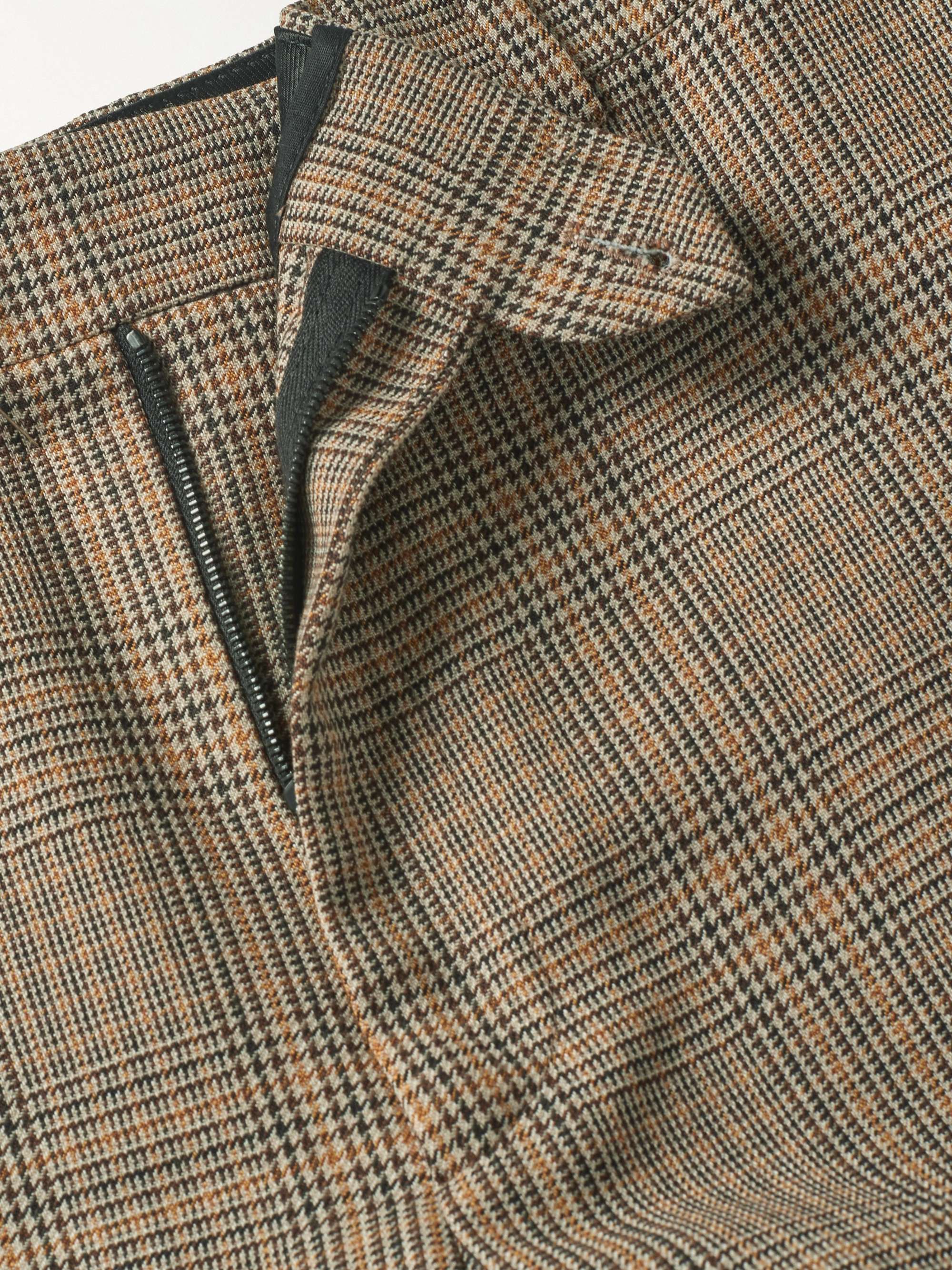 CELINE HOMME Checked Virgin Wool Trousers