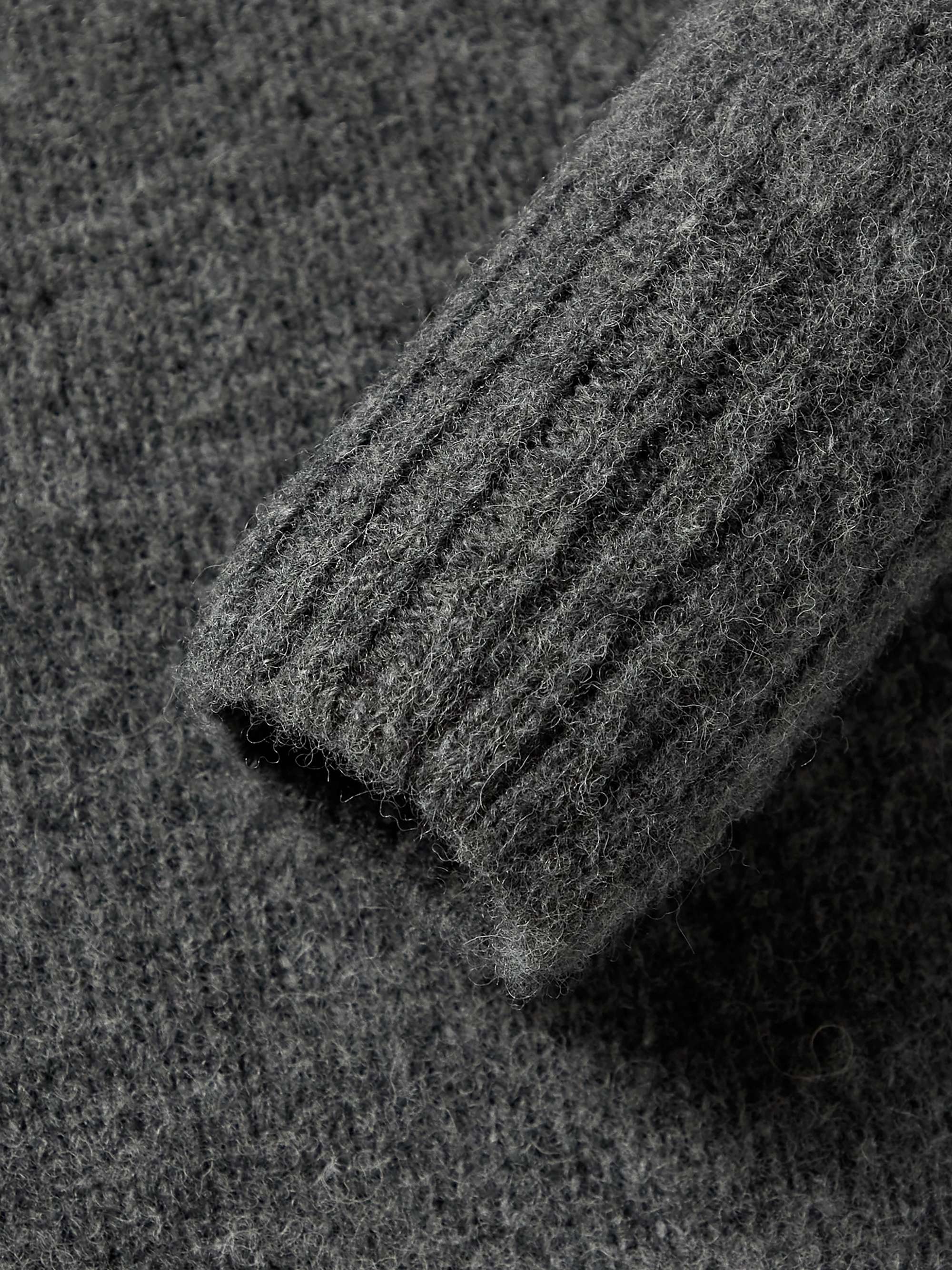 HOWLIN' Ghost Pressure Brushed-Wool Polo Shirt