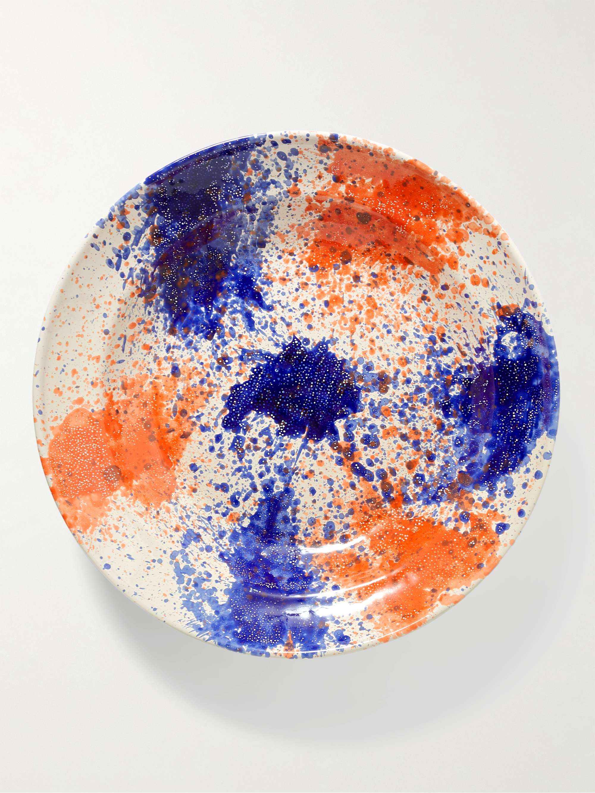THE CONRAN SHOP Large Splattered Terracotta Serving Bowl
