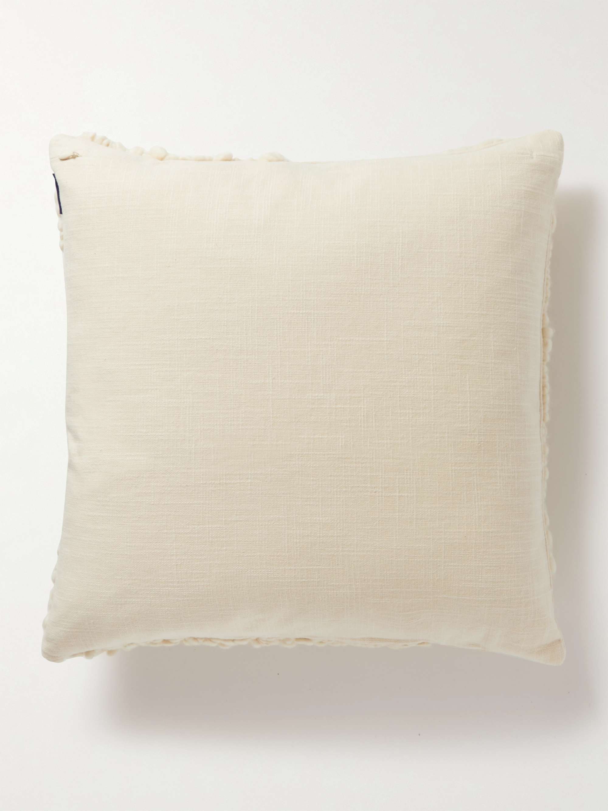 THE CONRAN SHOP Sappa Wool-Embroidered Cotton-Canvas Cushion