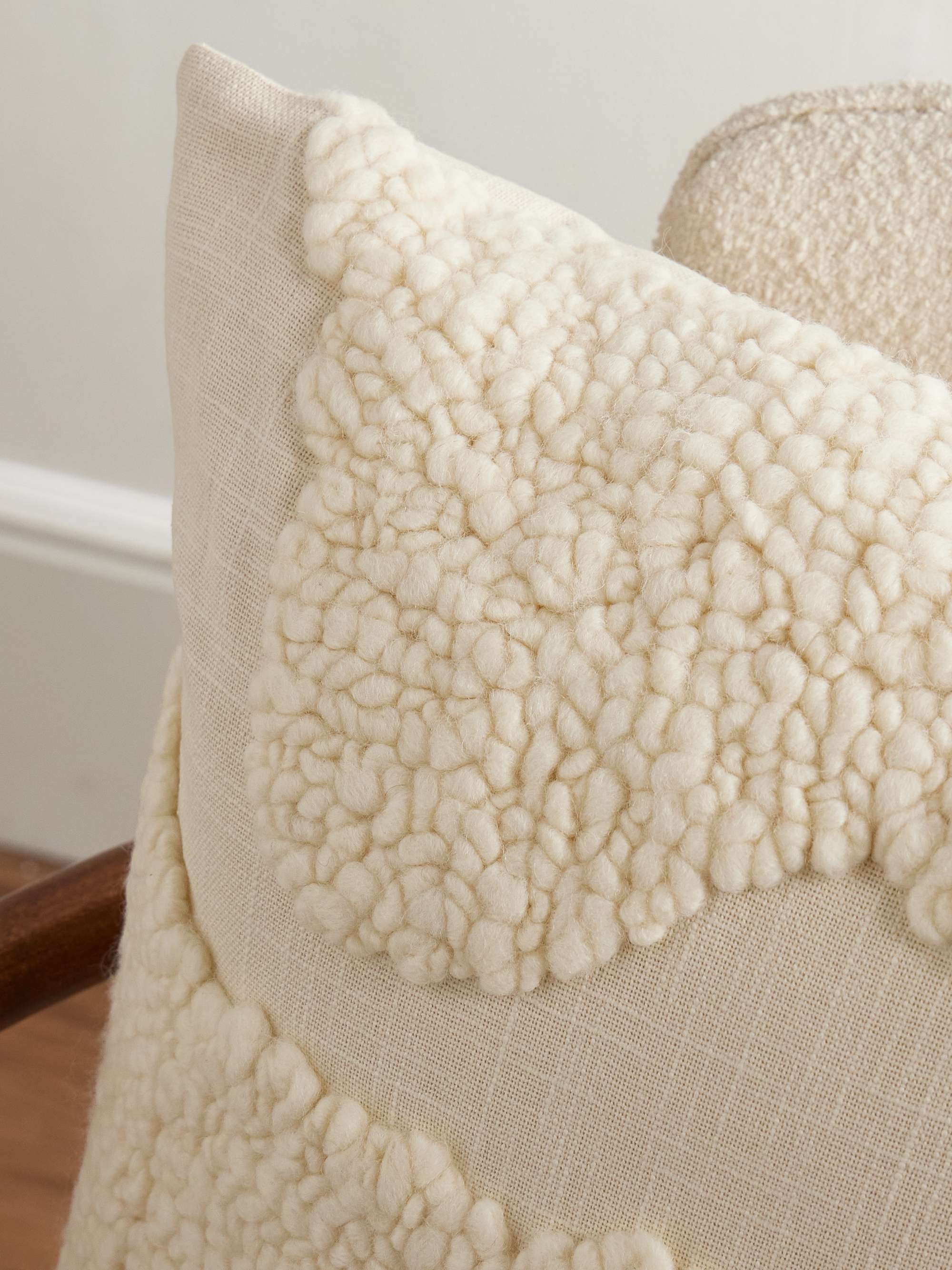 THE CONRAN SHOP Sappa Wool-Embroidered Cotton-Canvas Cushion