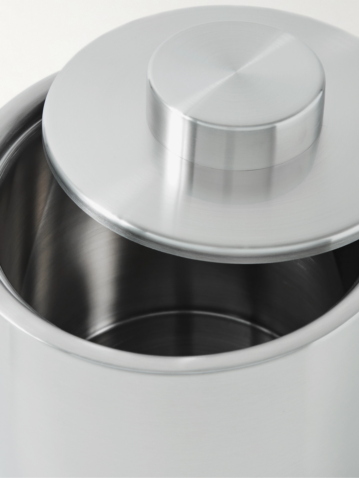 Outline Brushed Stainless Steel Ice Bucket and Tongs Set — 2