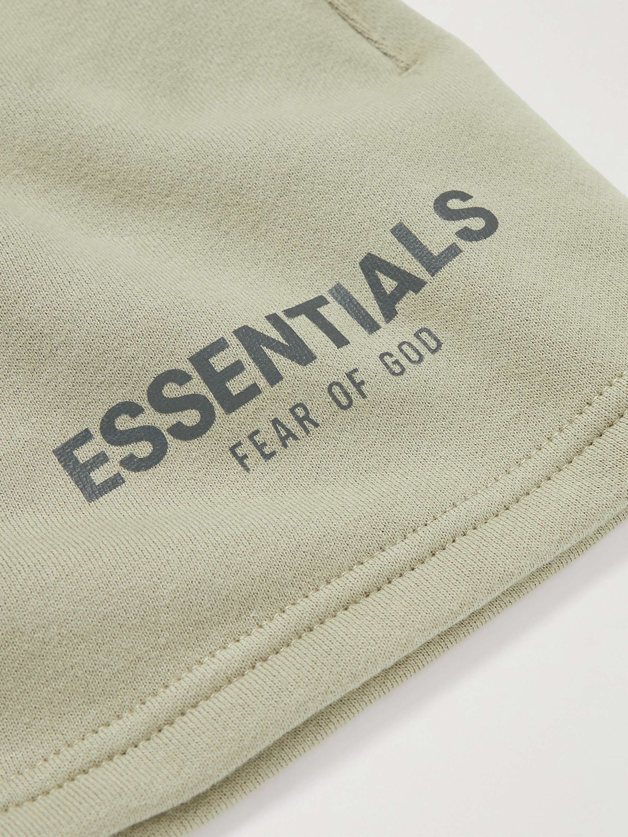 FEAR OF GOD ESSENTIALS KIDS Logo-Print Cotton-Blend Jersey Drawstring Shorts
