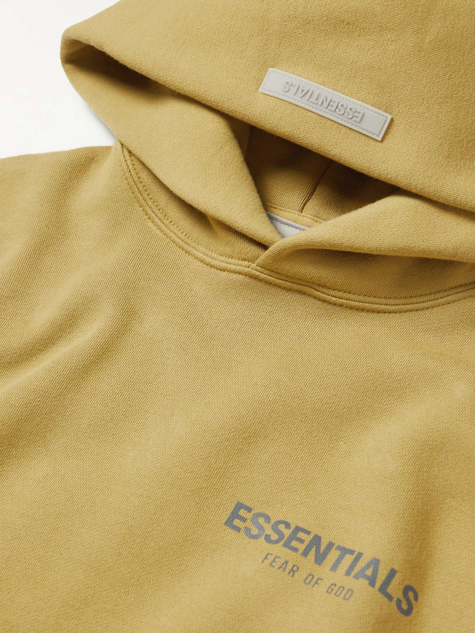 FEAR OF GOD ESSENTIALS KIDS Logo-Print Cotton-Blend Jersey Hoodie