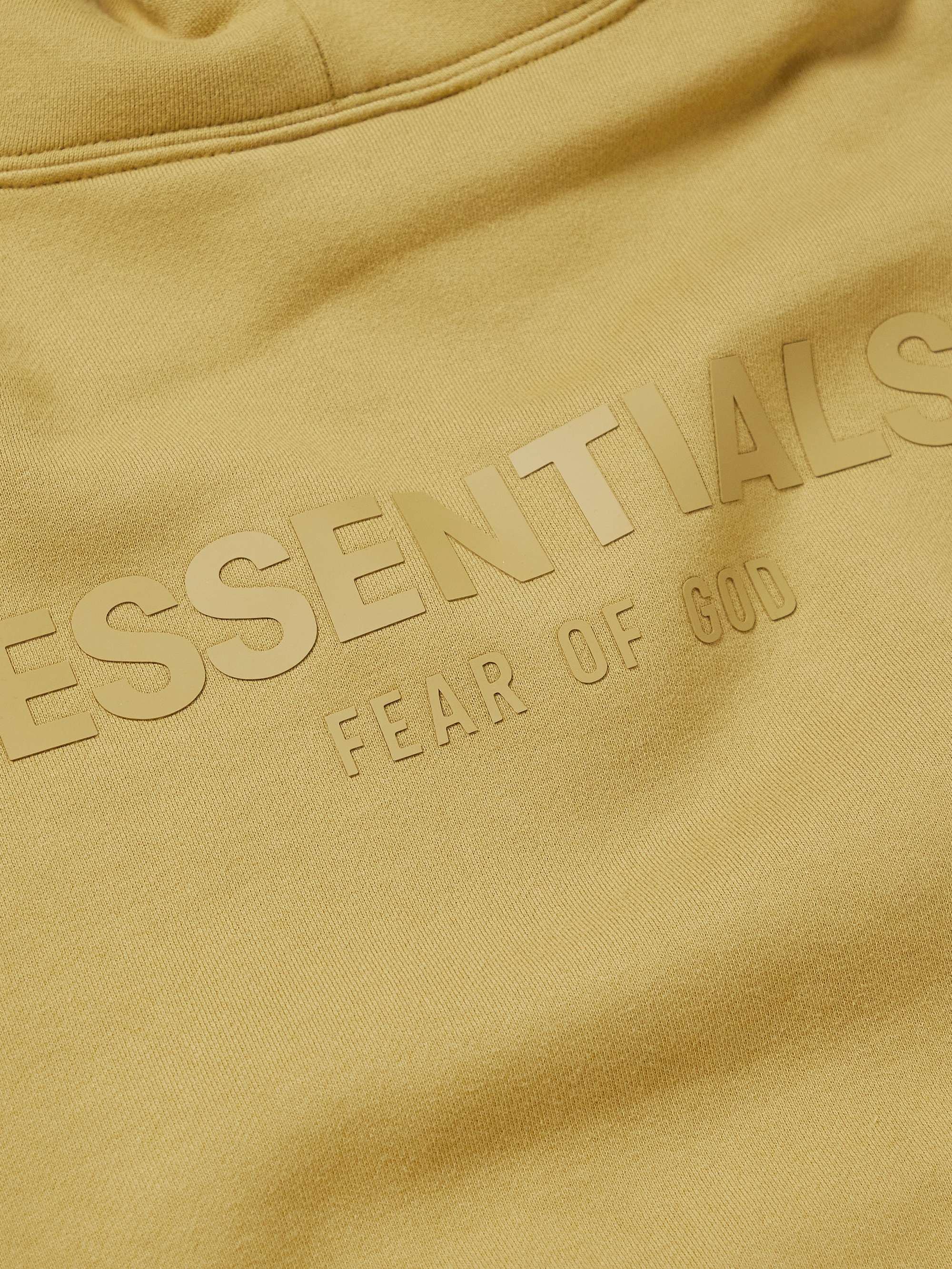 FEAR OF GOD ESSENTIALS KIDS Logo-Print Cotton-Blend Jersey Hoodie